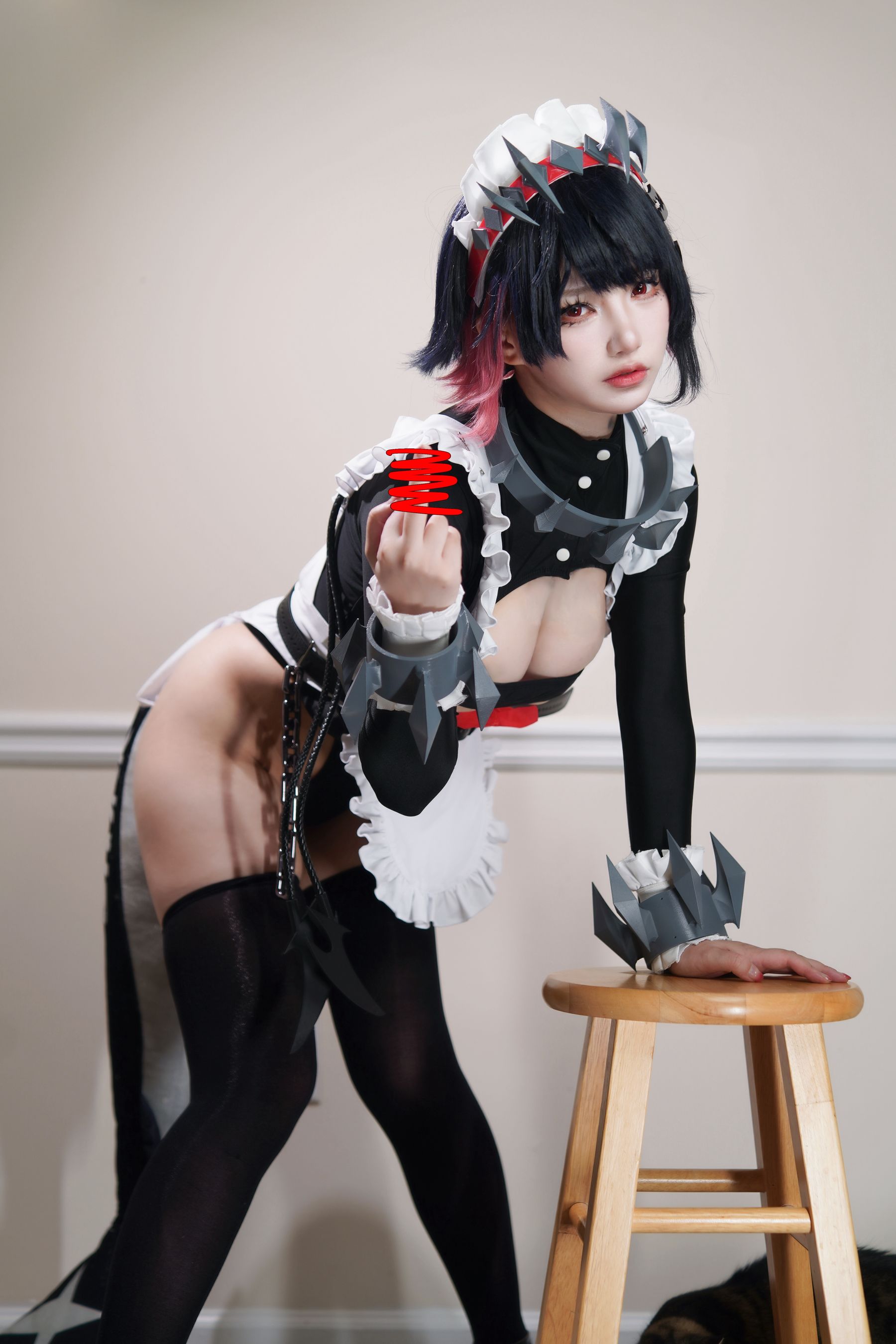 狐洛洛子 - 鲨鱼妹 女仆/(40P)