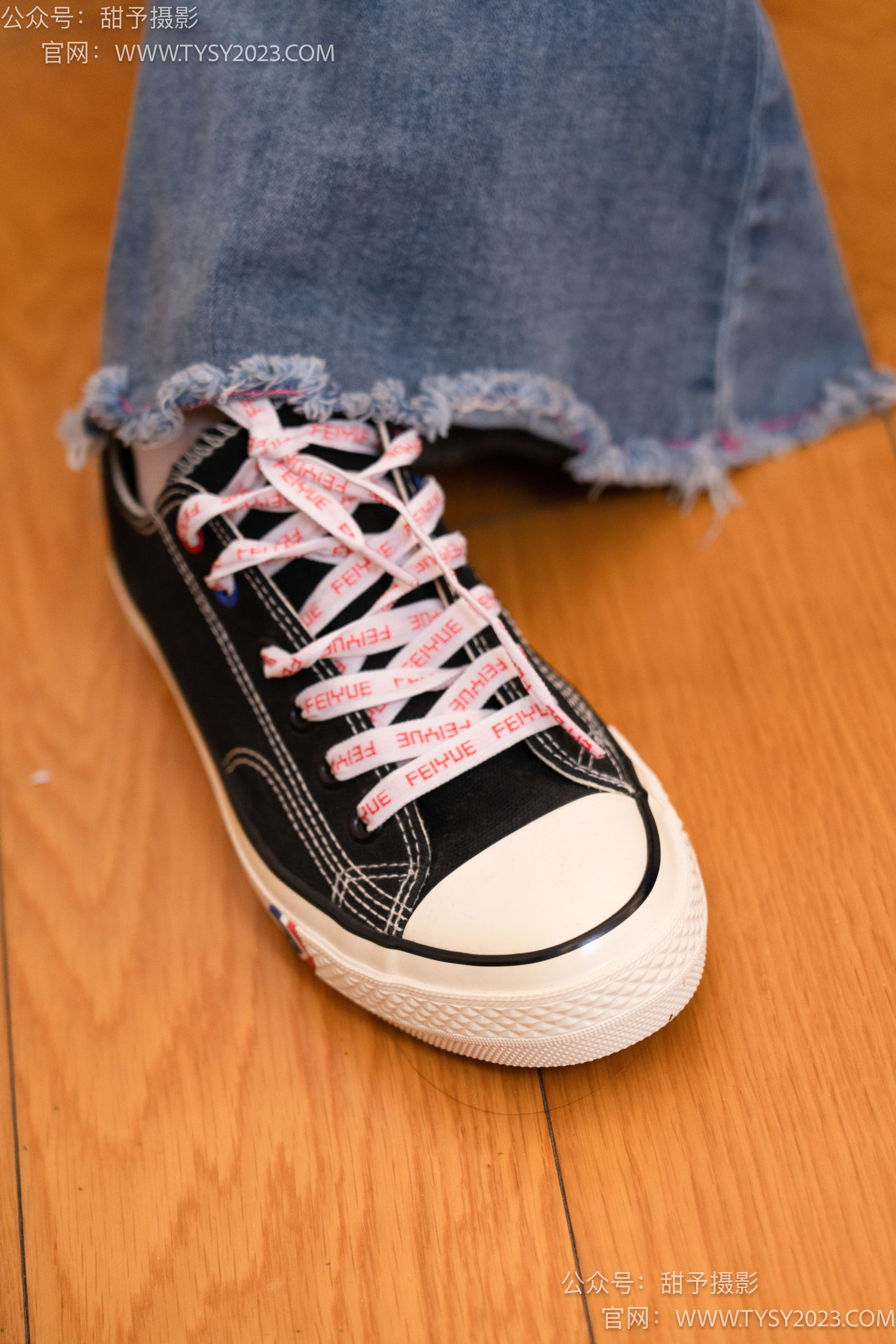 甜予摄影 No.093 齐齐 -帆布鞋、白丝（脚尖加固款、裤里丝）/(123P)