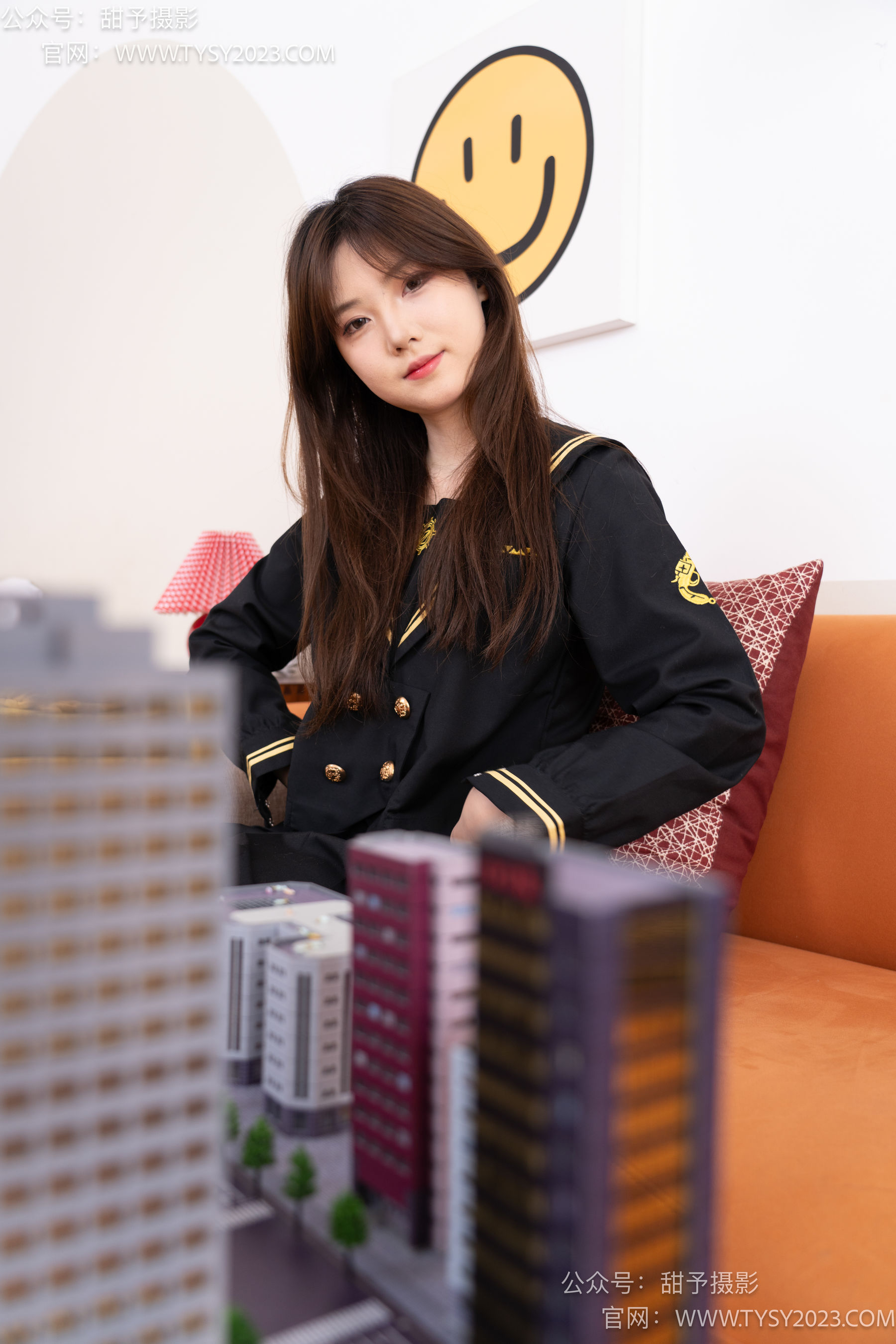 甜予摄影 No.077 璇璇 -JK制服、凉爽高跟鞋、嘿丝（脚尖透明款）、小人国剧情/(128P)