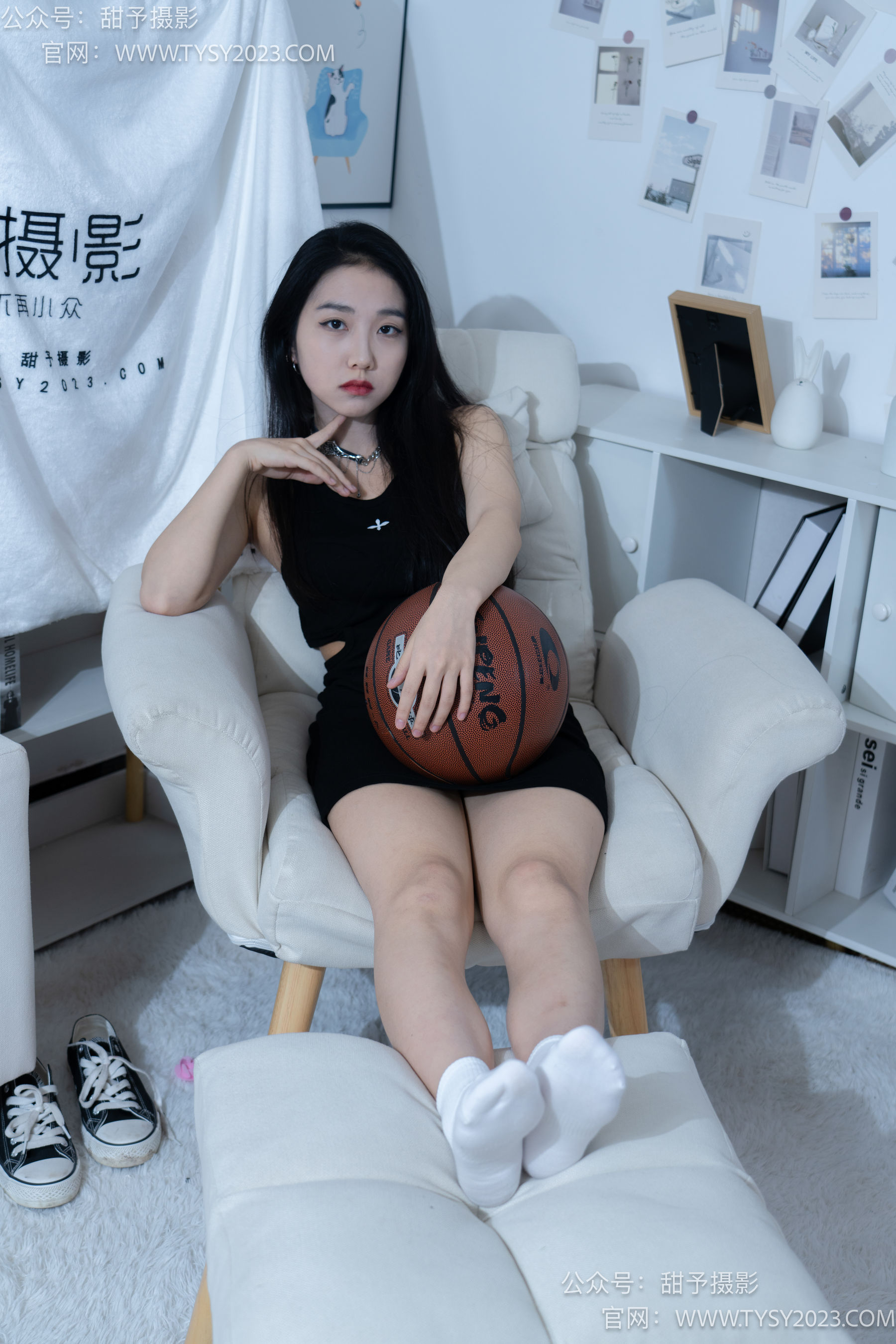甜予摄影 No.082 筱筱 -帆布鞋、白棉袜、裸足/(116P)