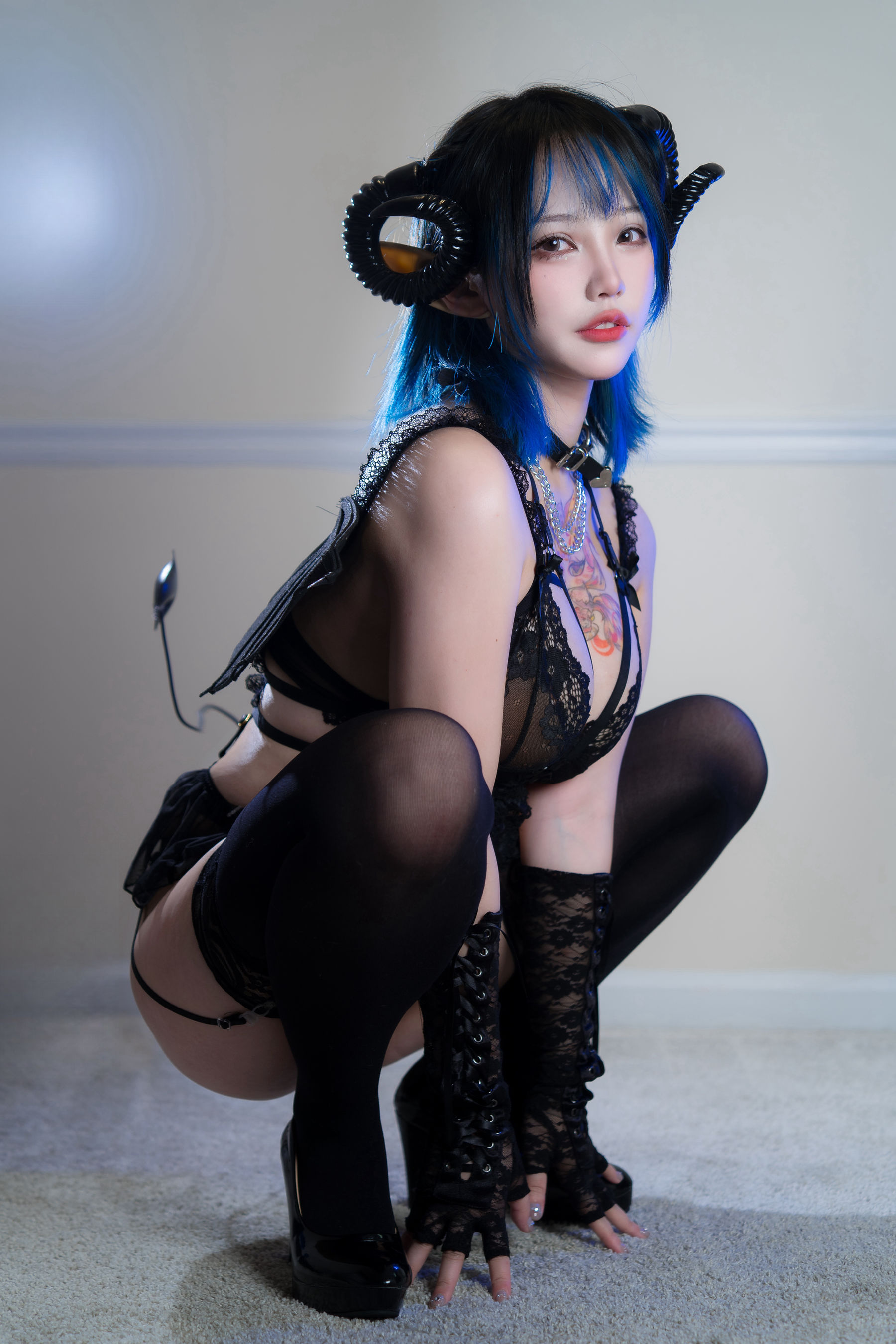 狐洛洛子 - 深蓝魅魔/(39P)