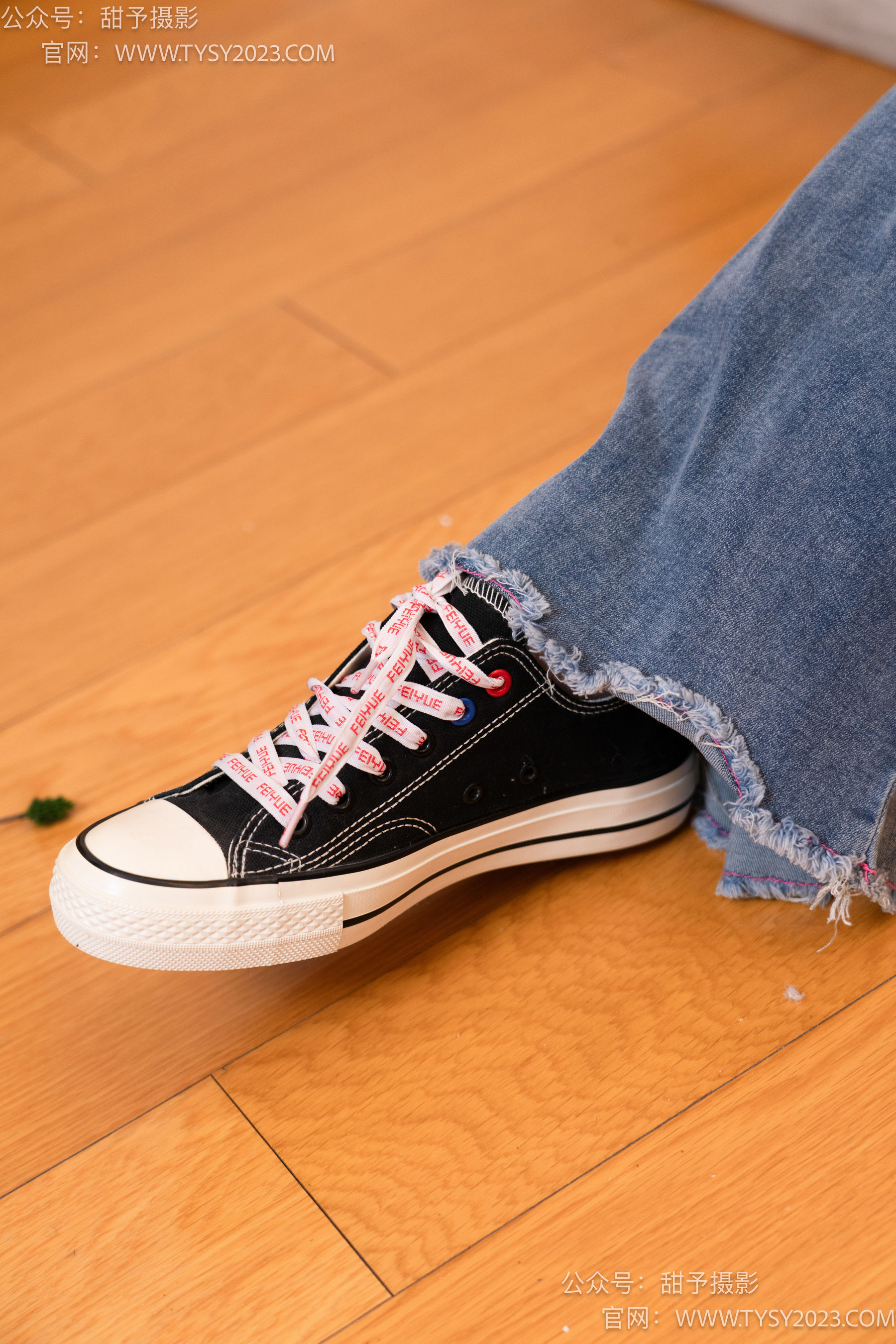 甜予摄影 No.093 齐齐 -帆布鞋、白丝（脚尖加固款、裤里丝）/(123P)