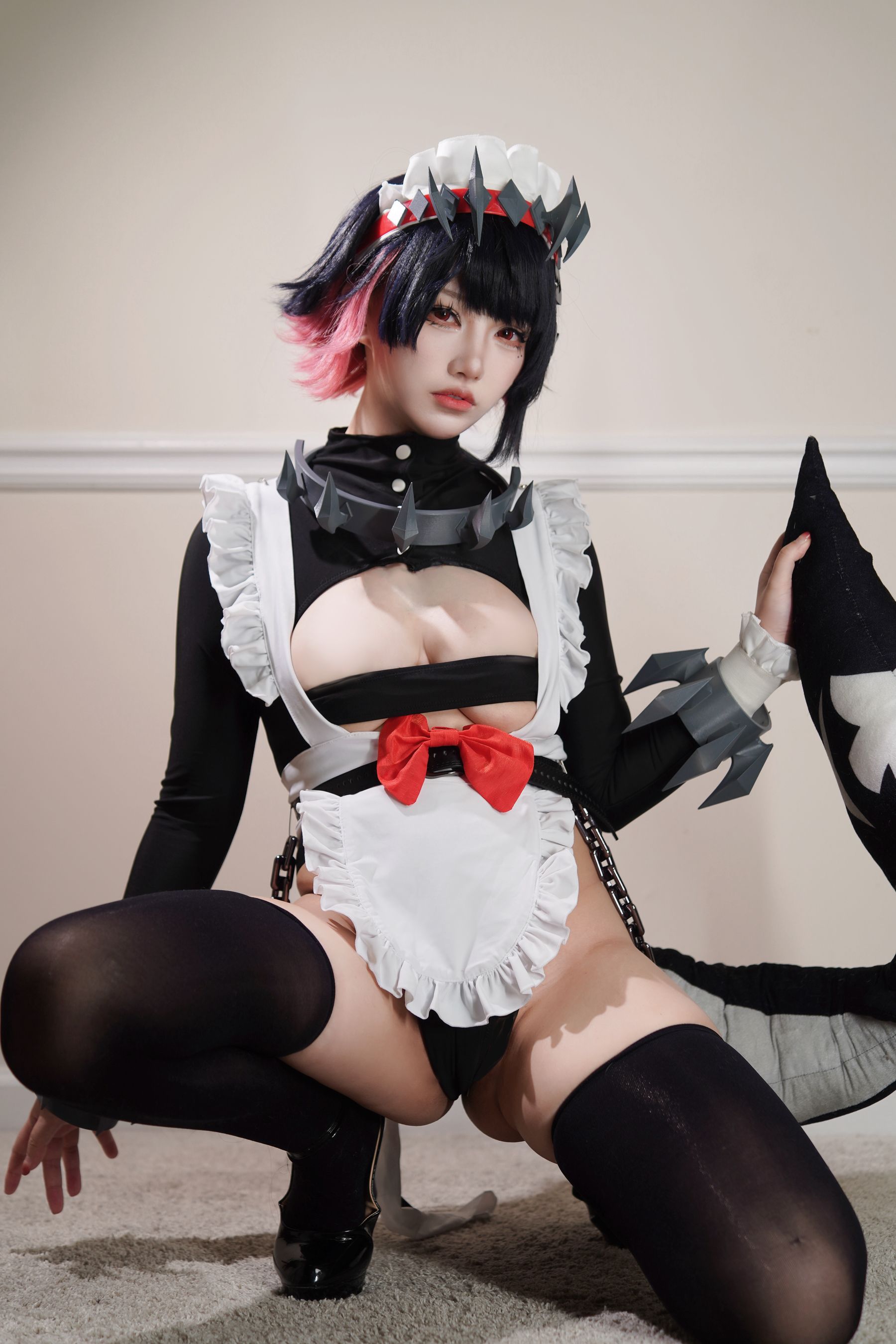 狐洛洛子 - 鲨鱼妹 女仆/(40P)