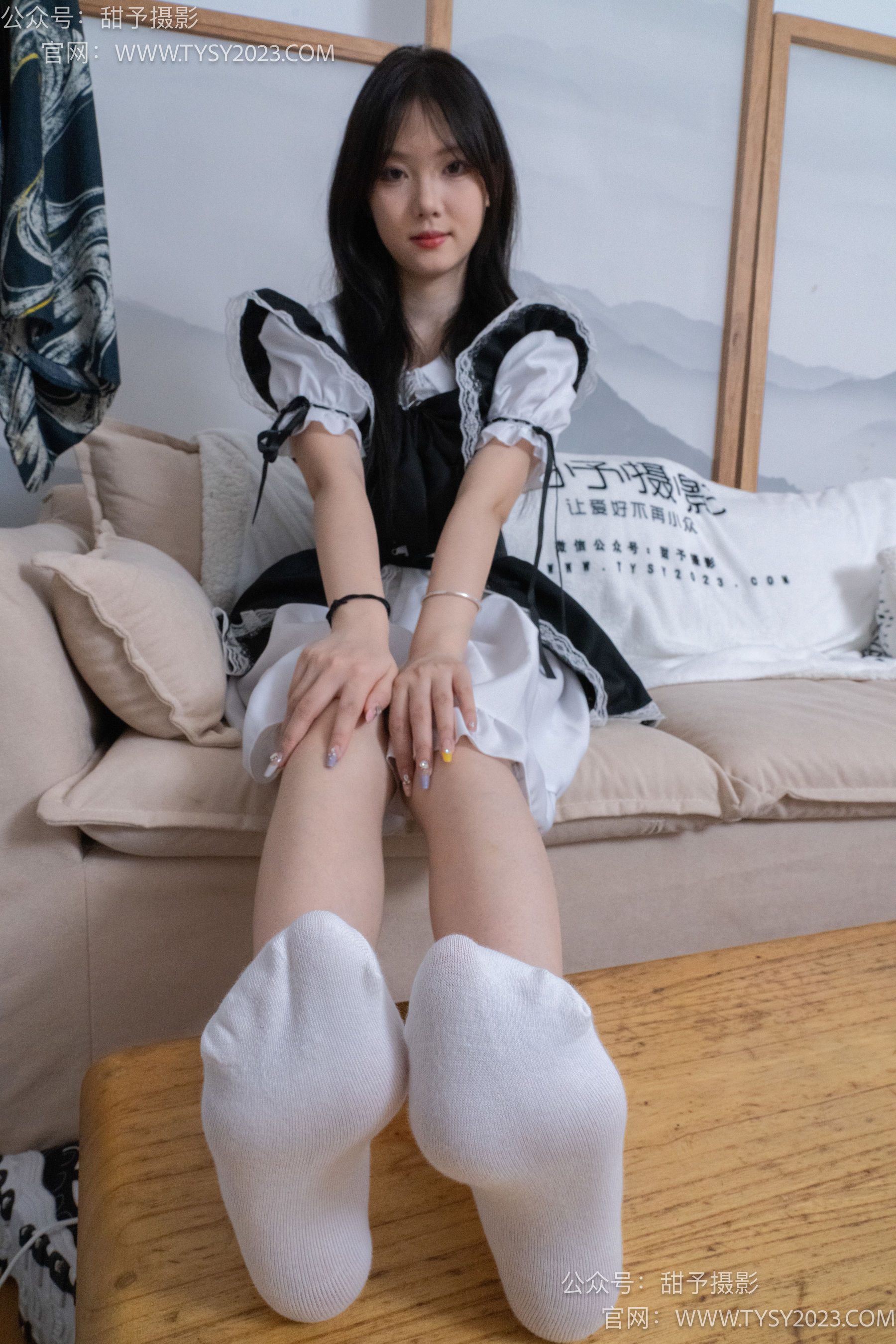 甜予摄影 No.083 璇璇 -运动鞋、白棉袜、裸足/(133P)