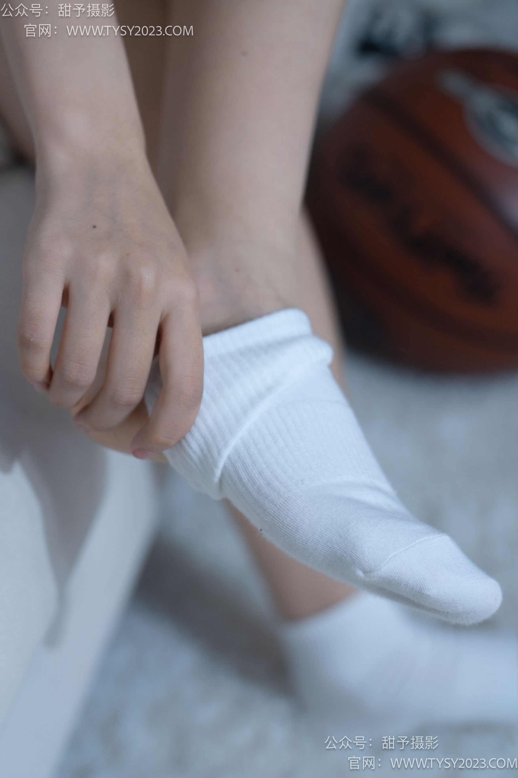 甜予摄影 No.082 筱筱 -帆布鞋、白棉袜、裸足/(116P)