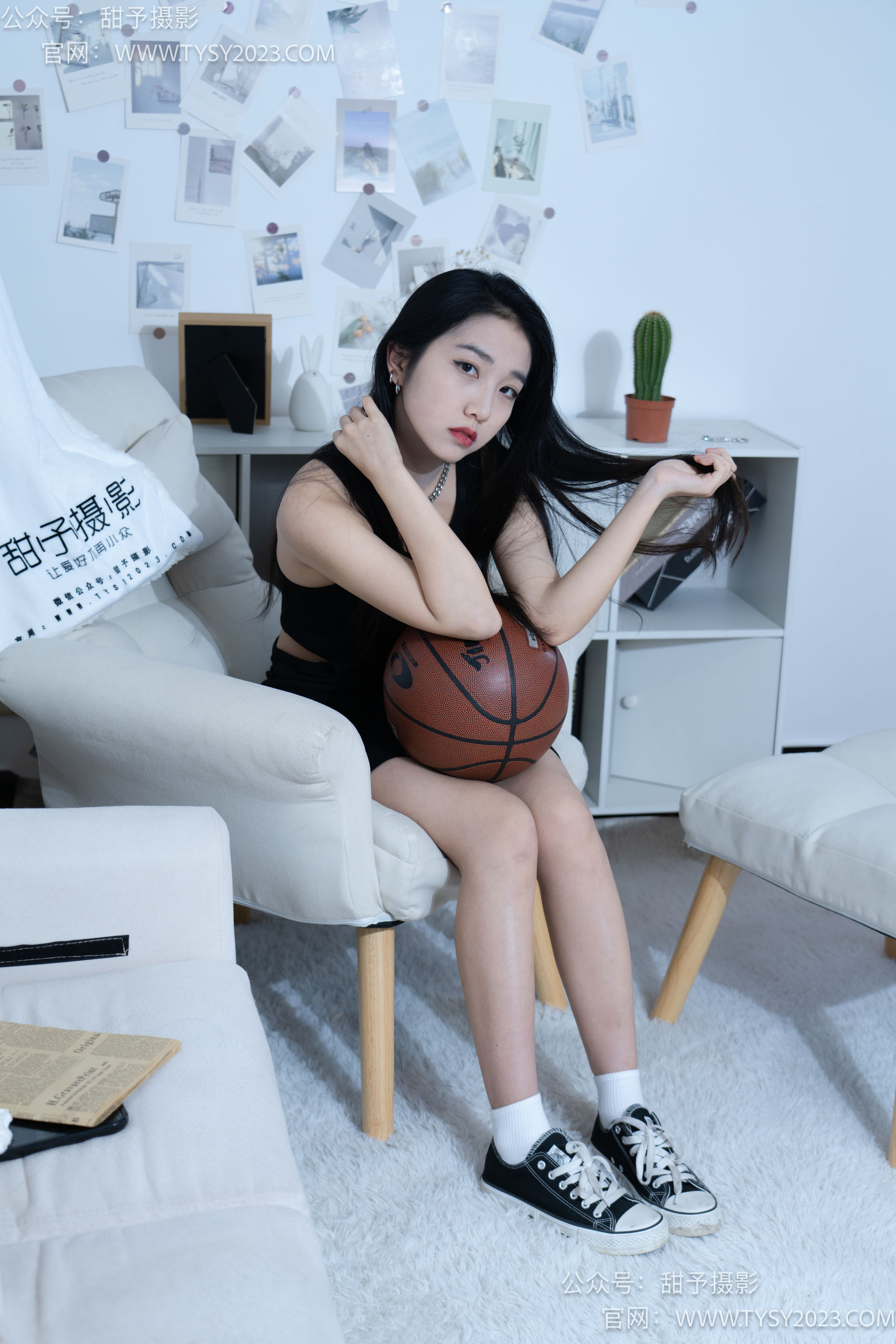 甜予摄影 No.082 筱筱 -帆布鞋、白棉袜、裸足/(116P)