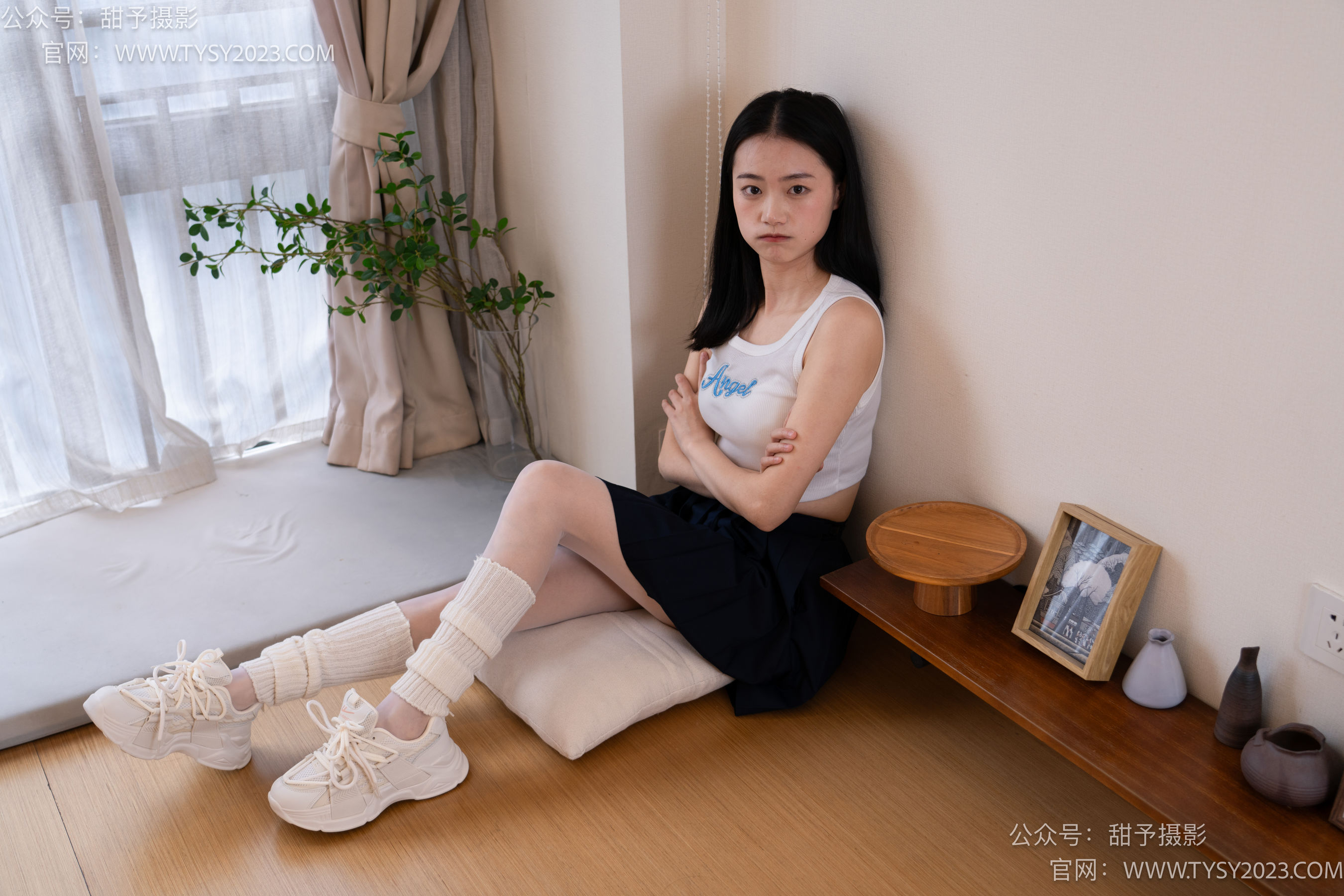 甜予摄影 No.097 齐齐 -运动鞋、薄白丝（脚尖加固款）/(125P)