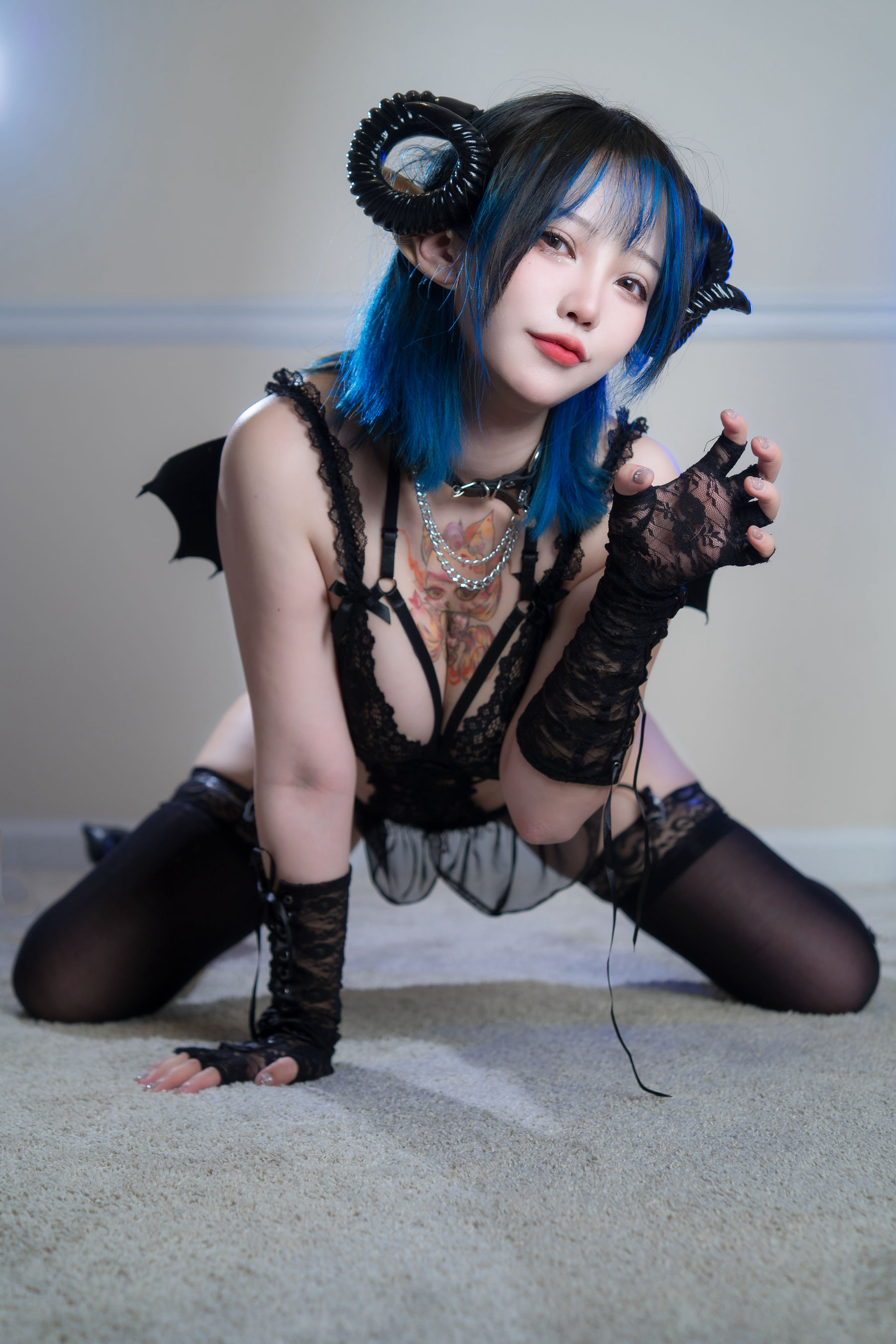 狐洛洛子 - 深蓝魅魔/(39P)