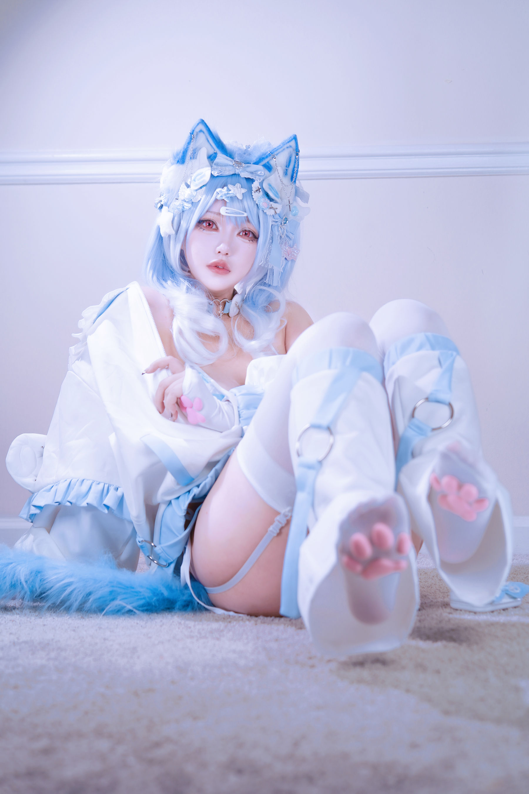 狐洛洛子 - 水色猫猫头/(40P)