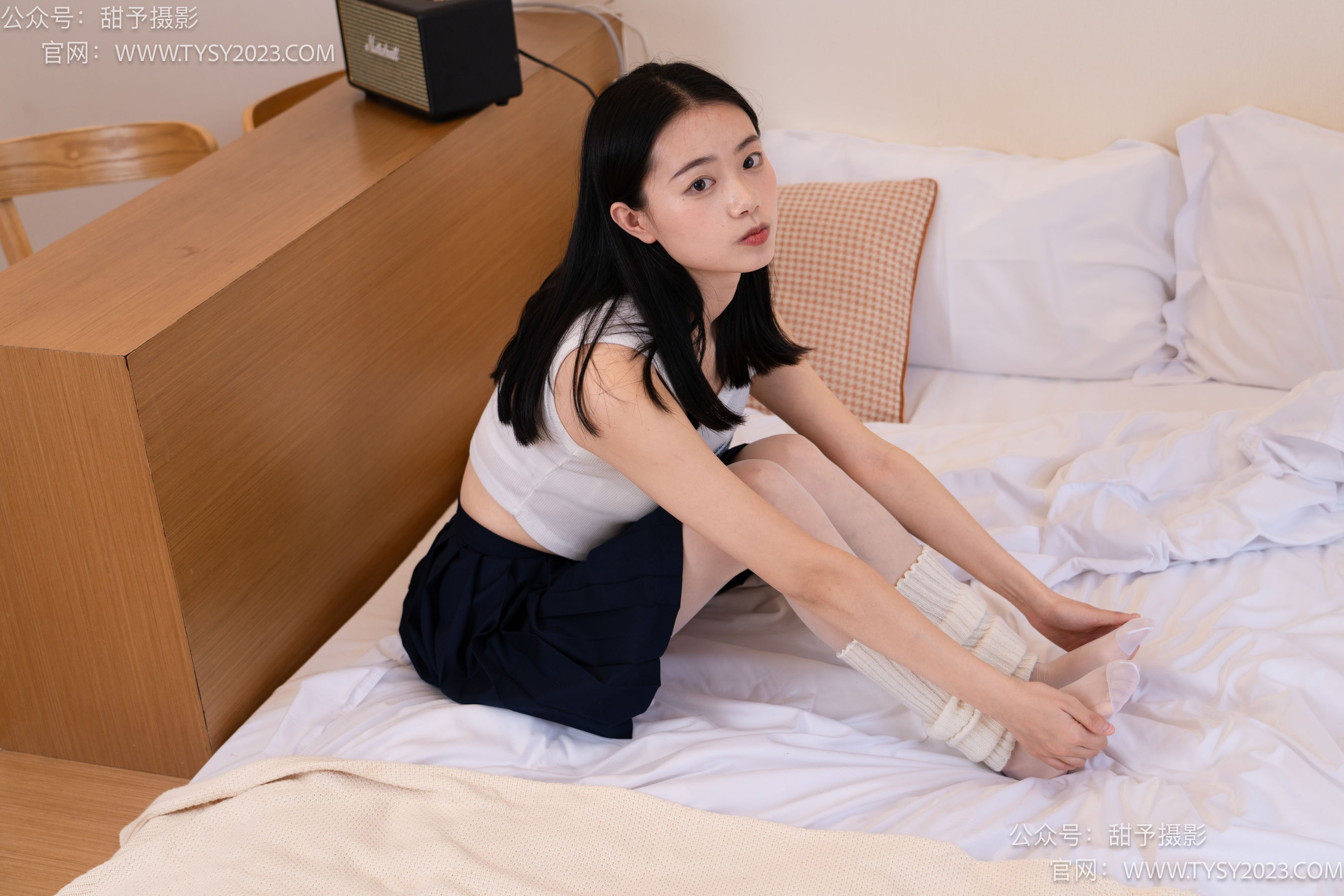 甜予摄影 No.097 齐齐 -运动鞋、薄白丝（脚尖加固款）/(125P)