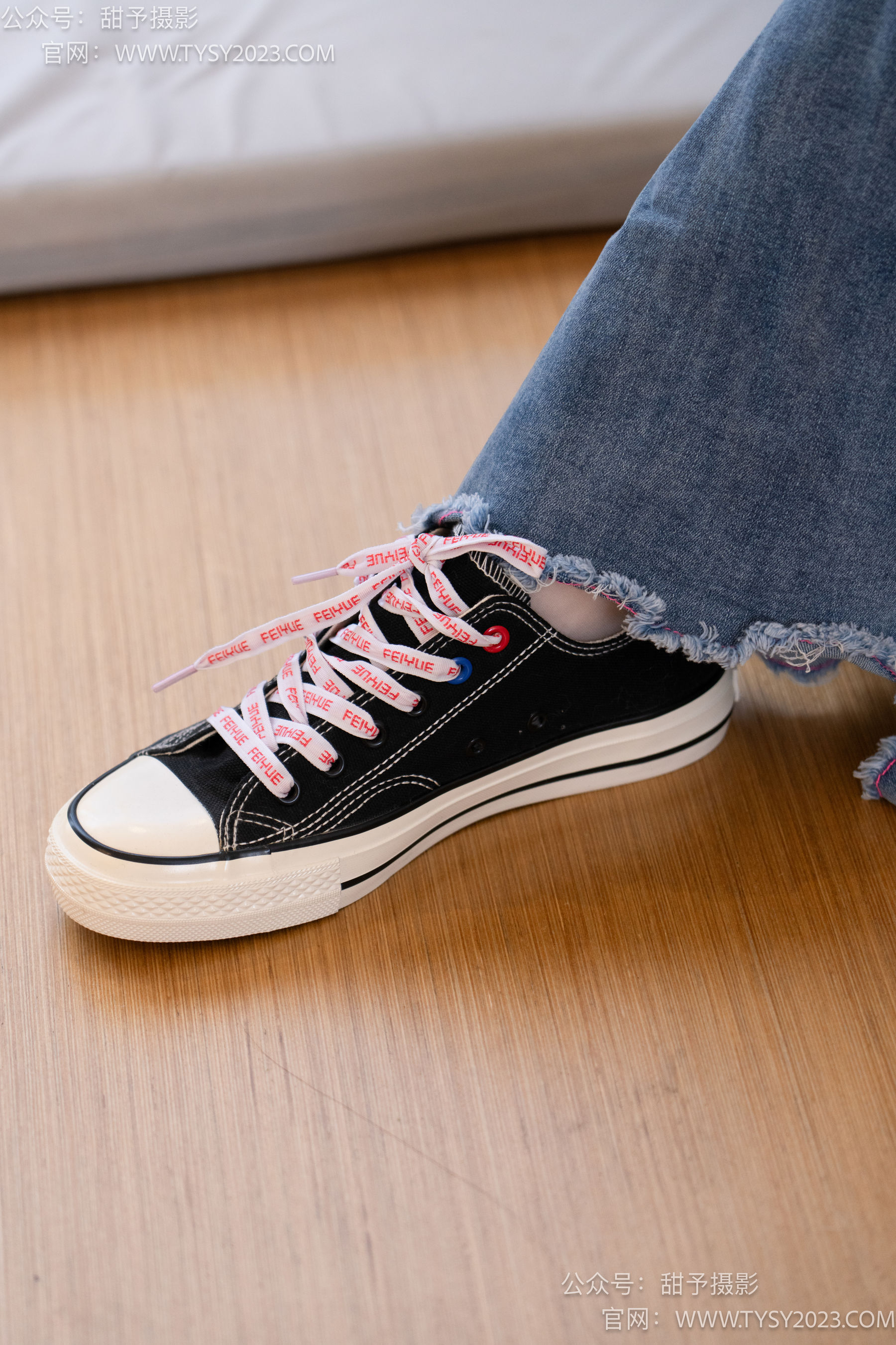 甜予摄影 No.093 齐齐 -帆布鞋、白丝（脚尖加固款、裤里丝）/(123P)