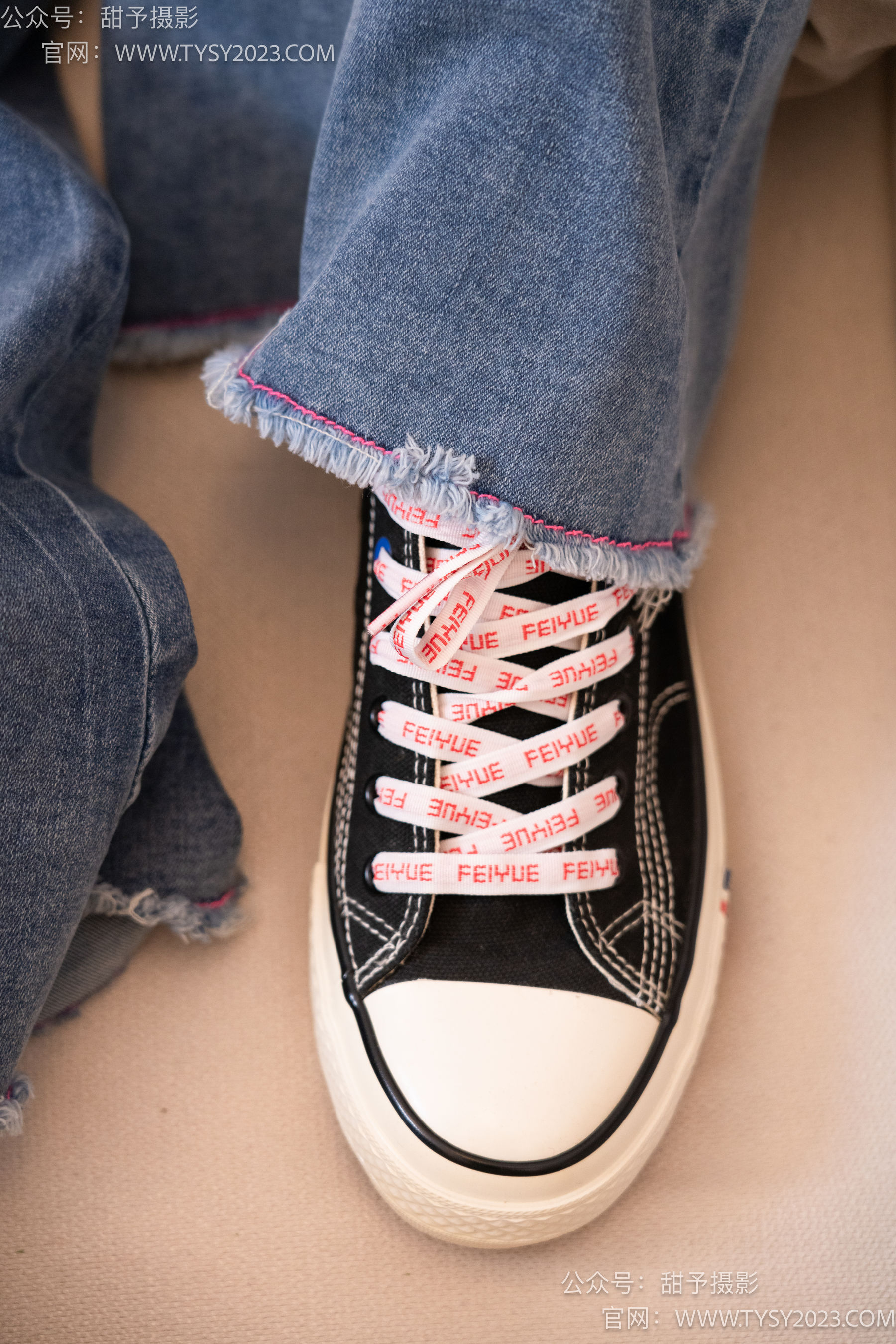 甜予摄影 No.093 齐齐 -帆布鞋、白丝（脚尖加固款、裤里丝）/(123P)