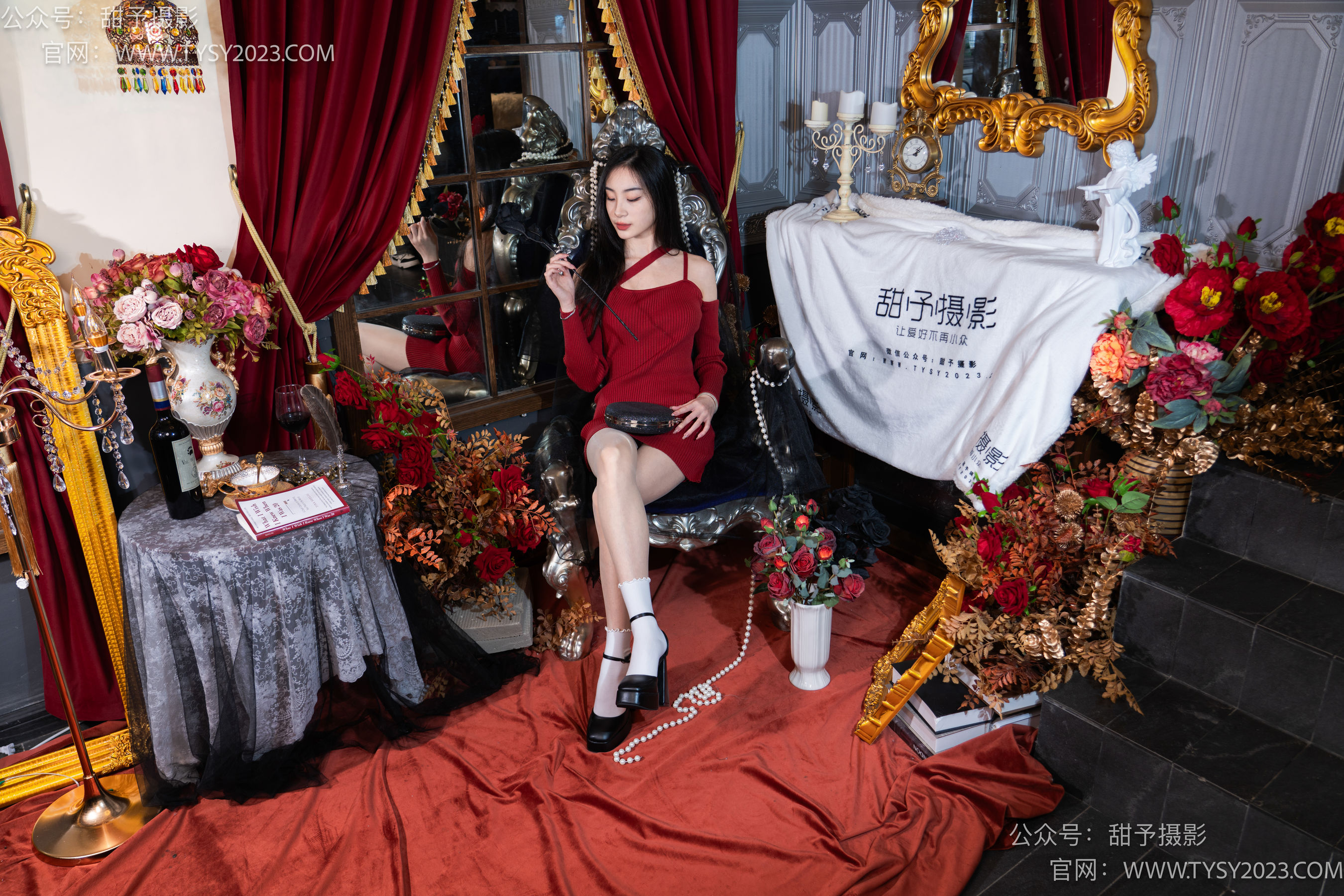 甜予摄影 No.090 小狸 -高跟鞋、白棉袜、肉丝（脚尖加固款）/(124P)