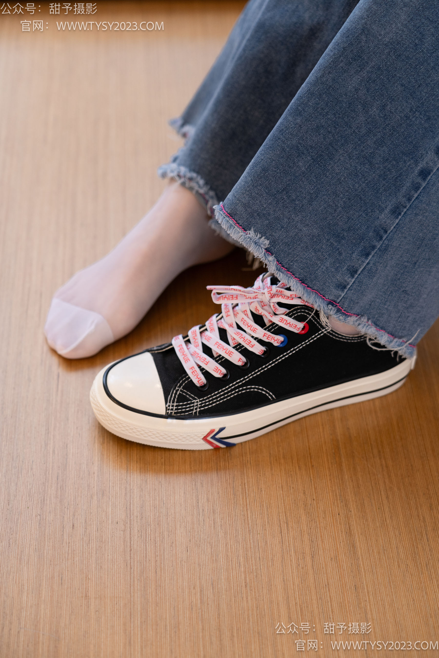 甜予摄影 No.093 齐齐 -帆布鞋、白丝（脚尖加固款、裤里丝）/(123P)