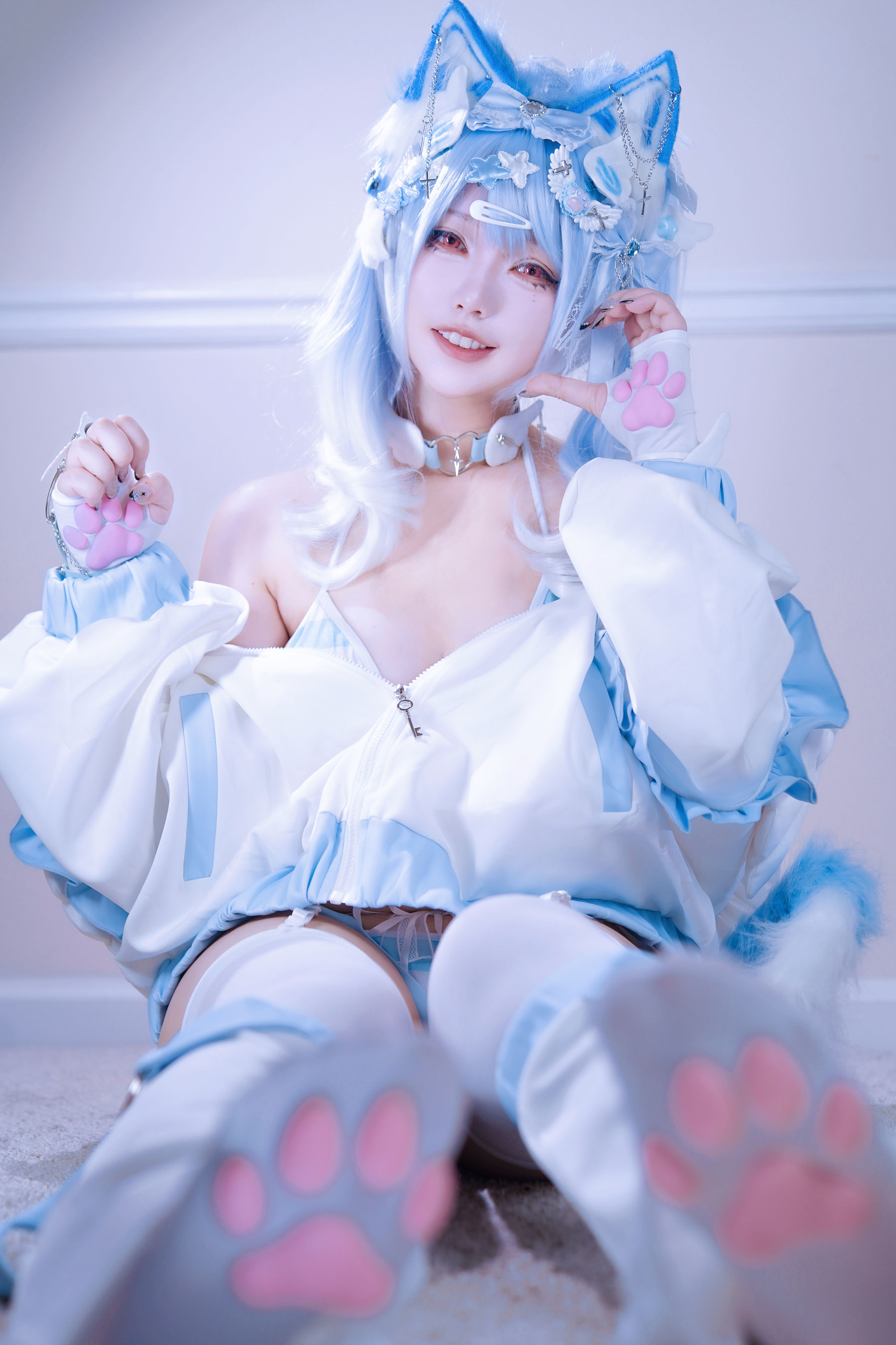 狐洛洛子 - 水色猫猫头/(40P)