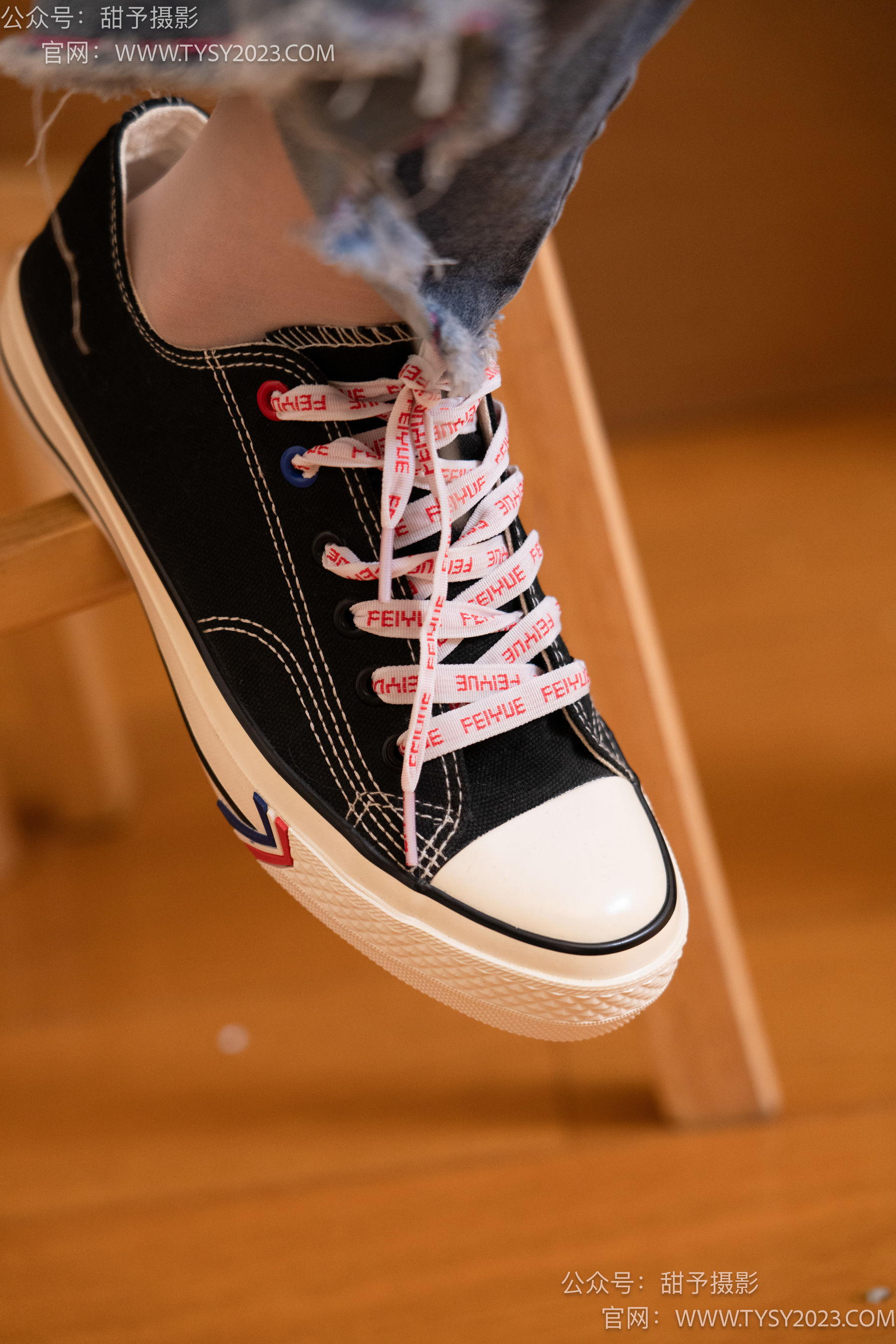 甜予摄影 No.093 齐齐 -帆布鞋、白丝（脚尖加固款、裤里丝）/(123P)