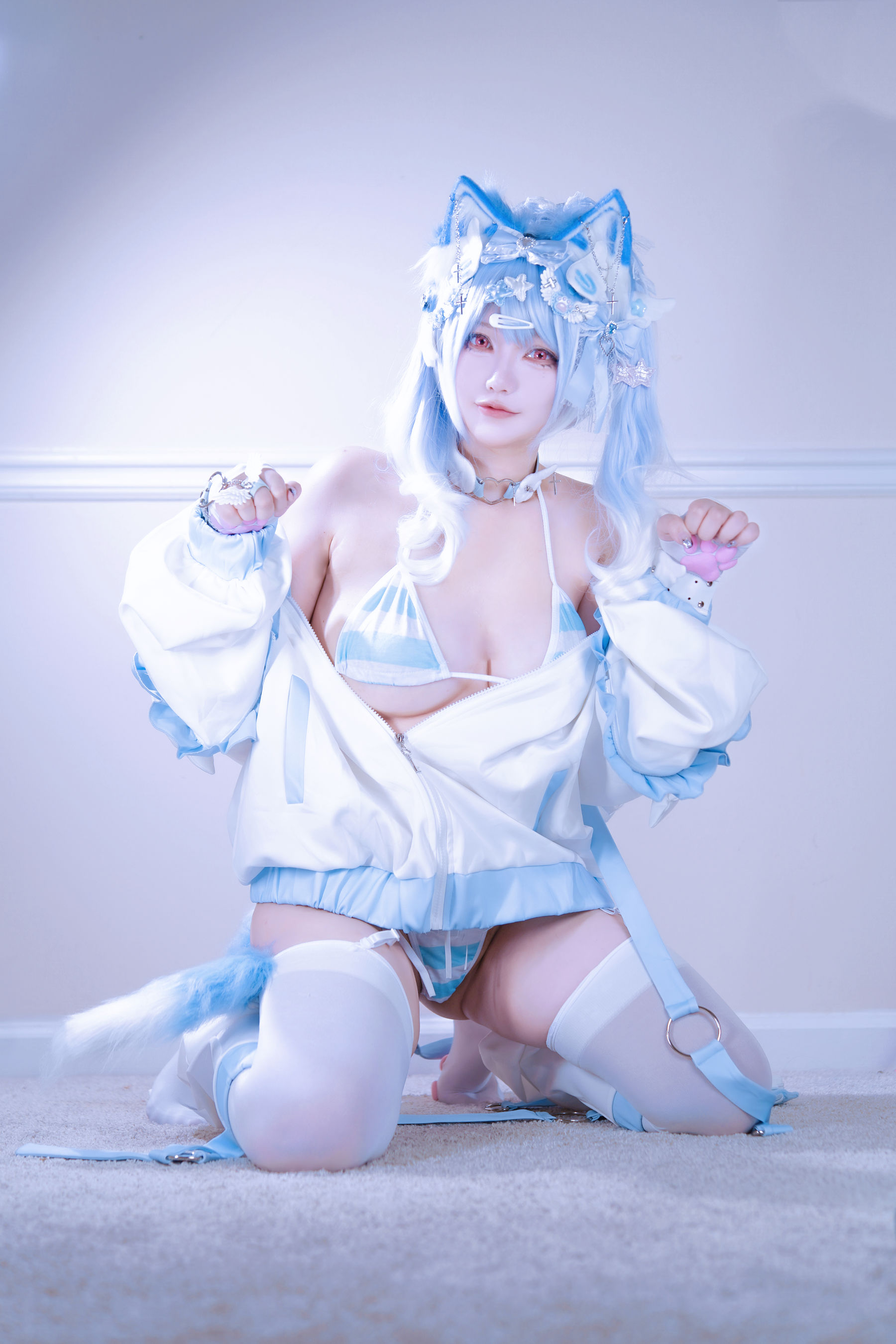 狐洛洛子 - 水色猫猫头/(40P)