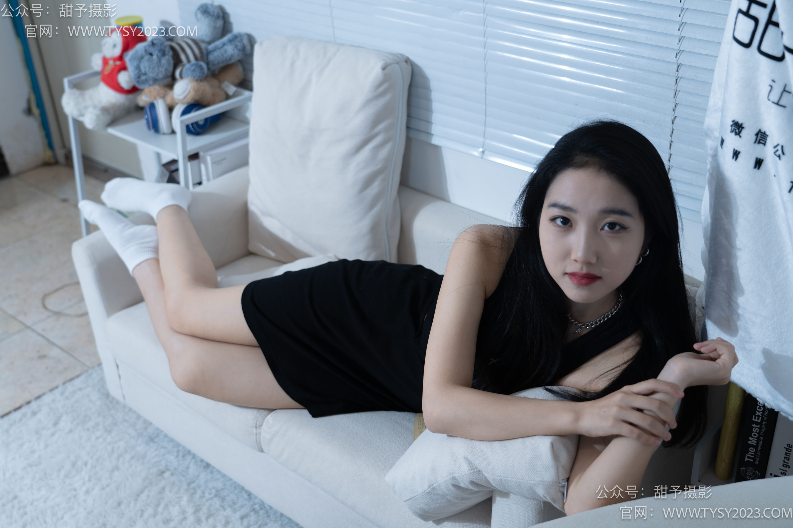 甜予摄影 No.082 筱筱 -帆布鞋、白棉袜、裸足/(116P)