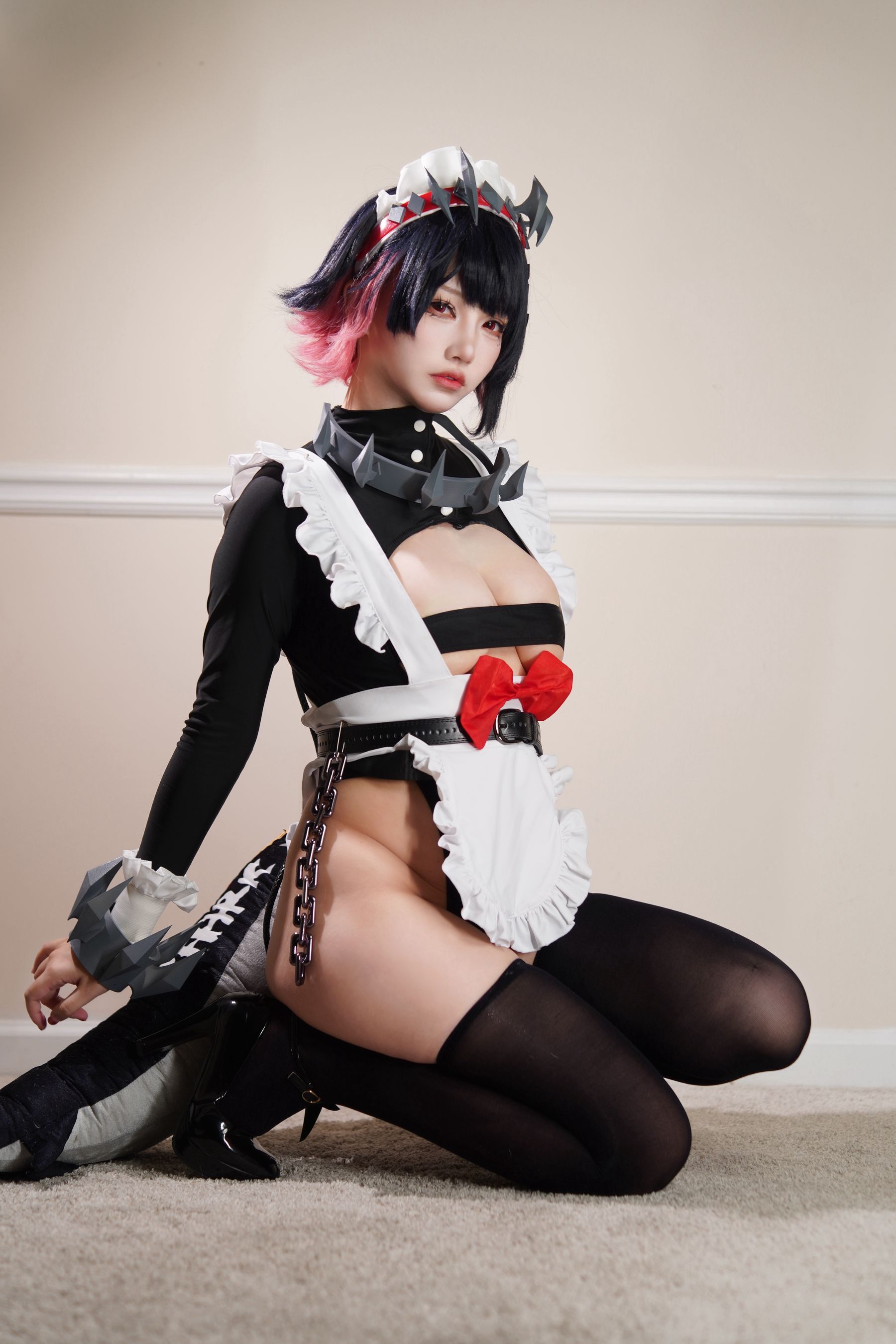 狐洛洛子 - 鲨鱼妹 女仆/(40P)