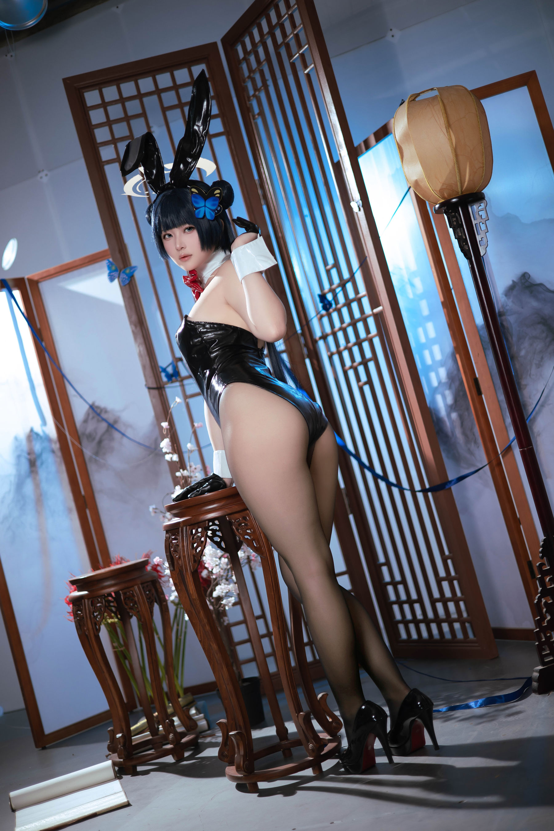 屿鱼 - 蔚蓝档案 龙华妃咲 兔女郎/(30P)