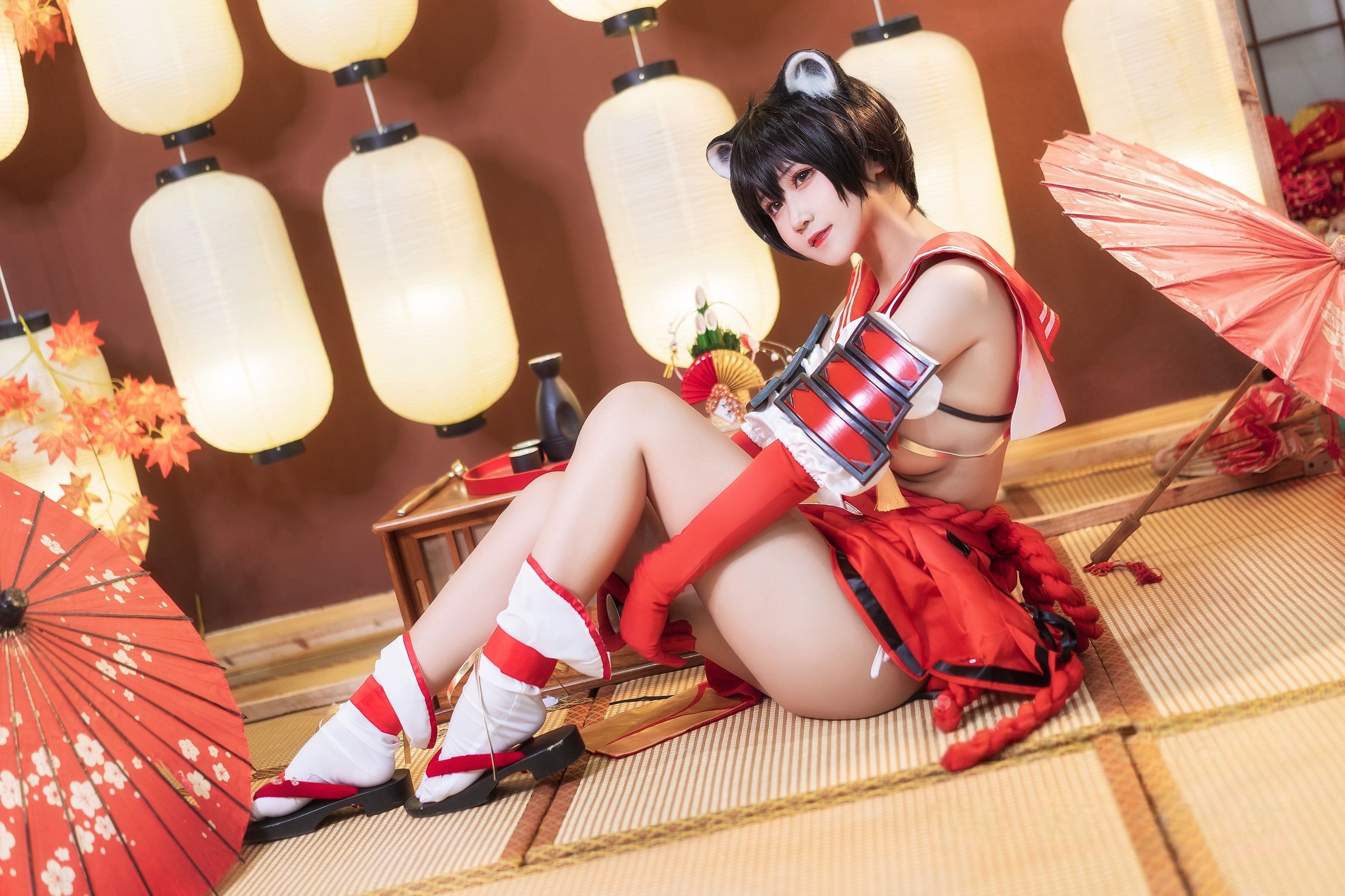 微博妹子三度_69 - 蔚蓝档案 春日椿/(40P)