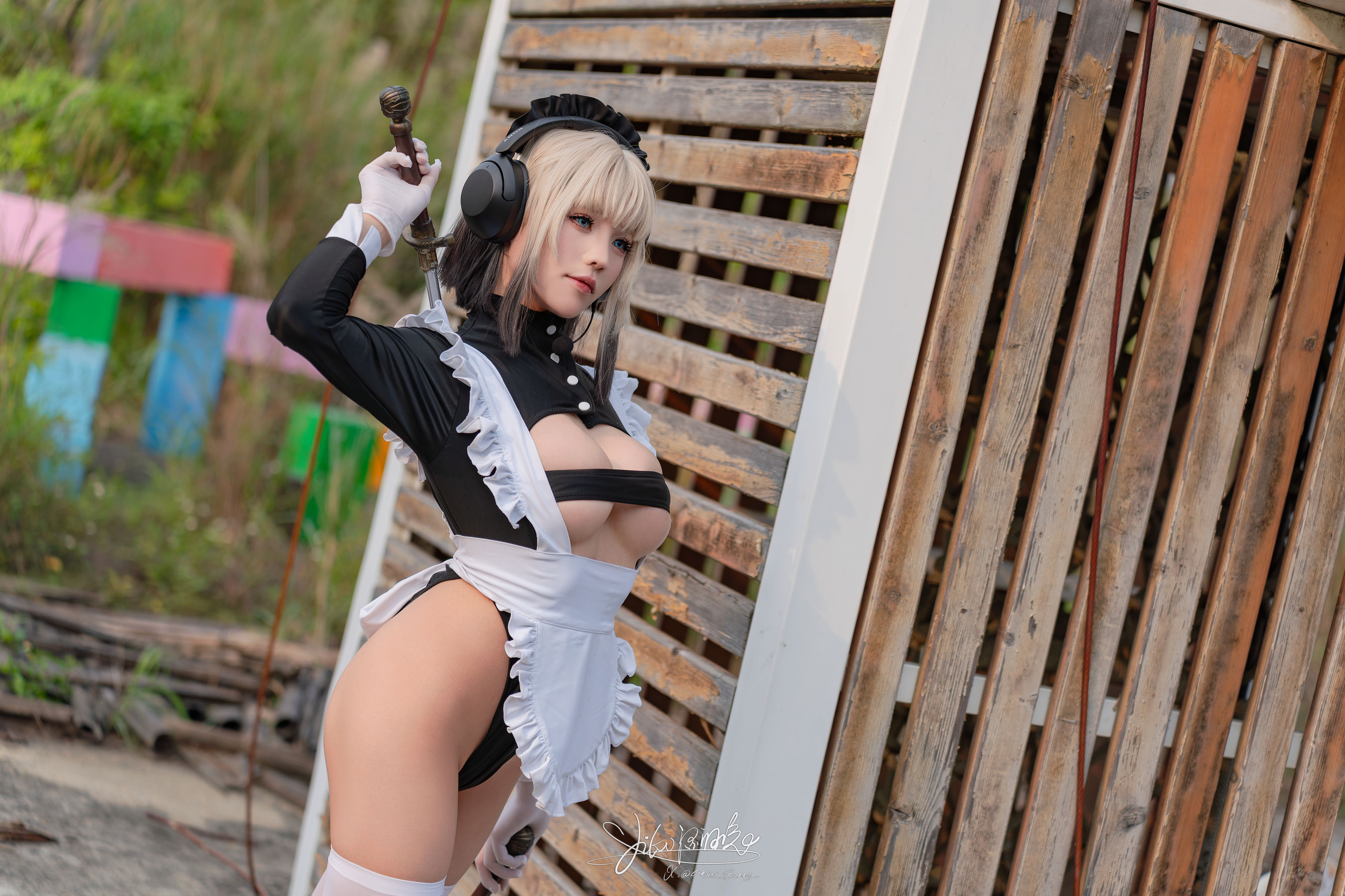 咬一口兔娘 - 战斗女仆/(76P)