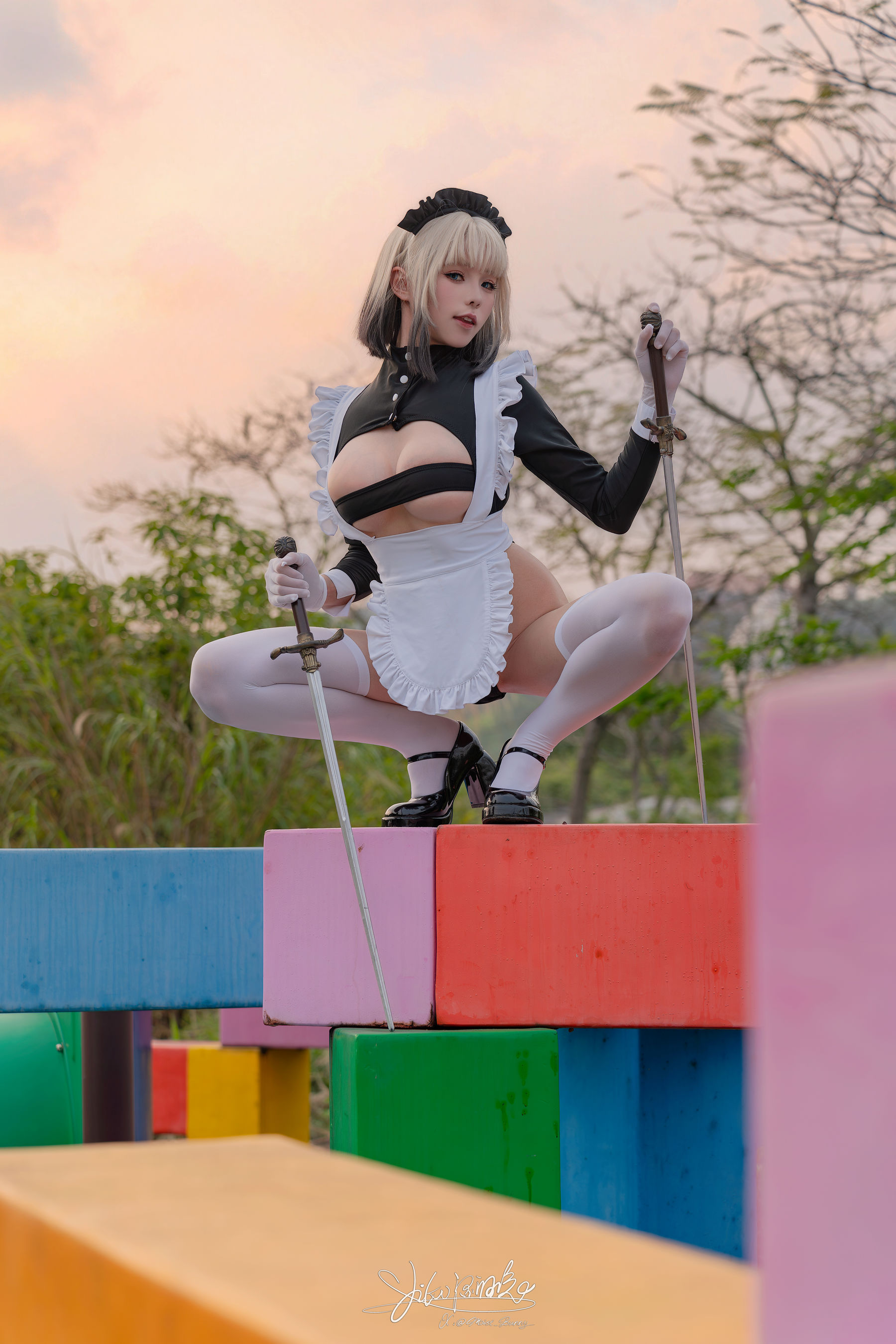 咬一口兔娘 - 战斗女仆/(76P)