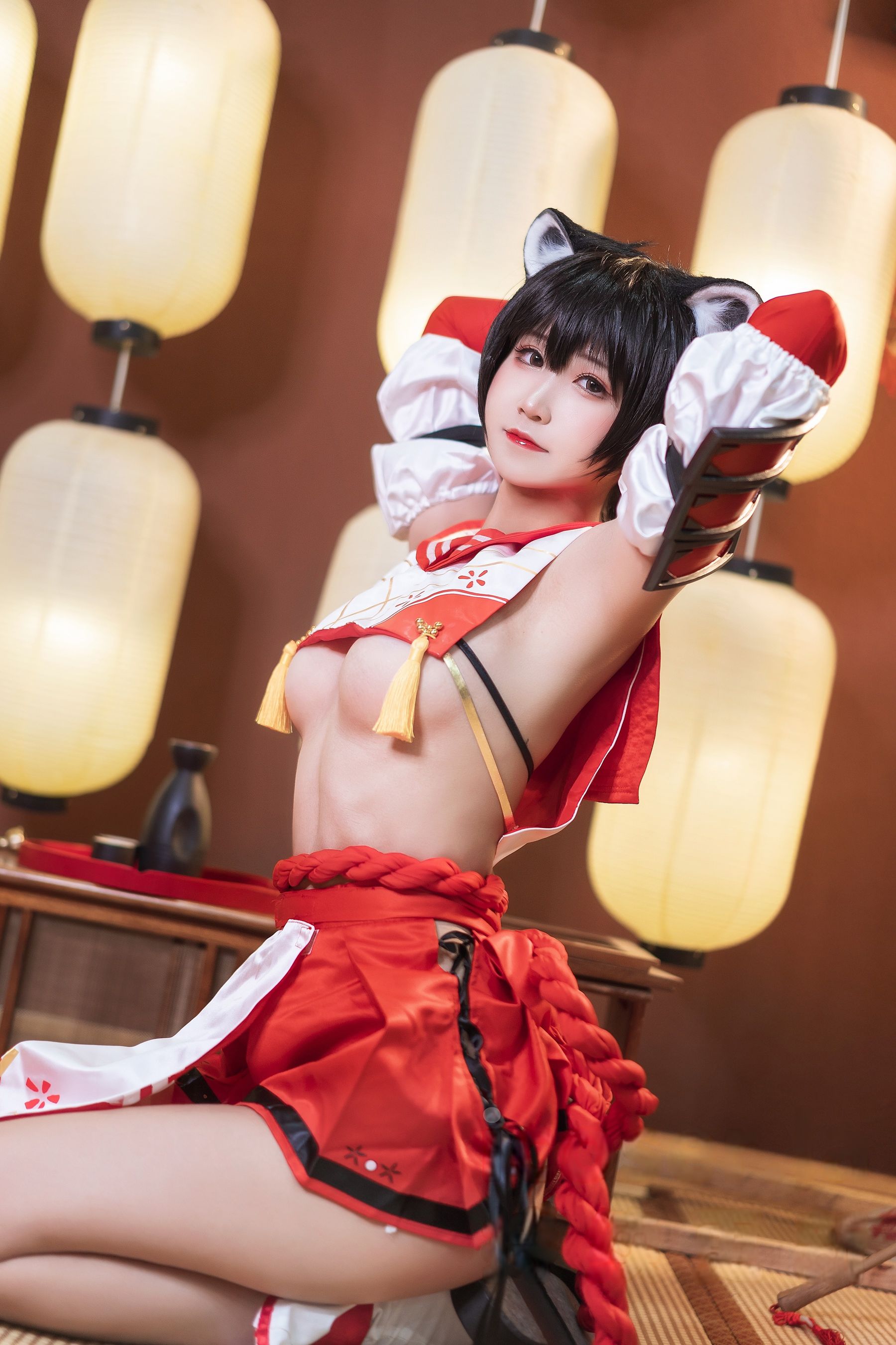 微博妹子三度_69 - 蔚蓝档案 春日椿/(40P)