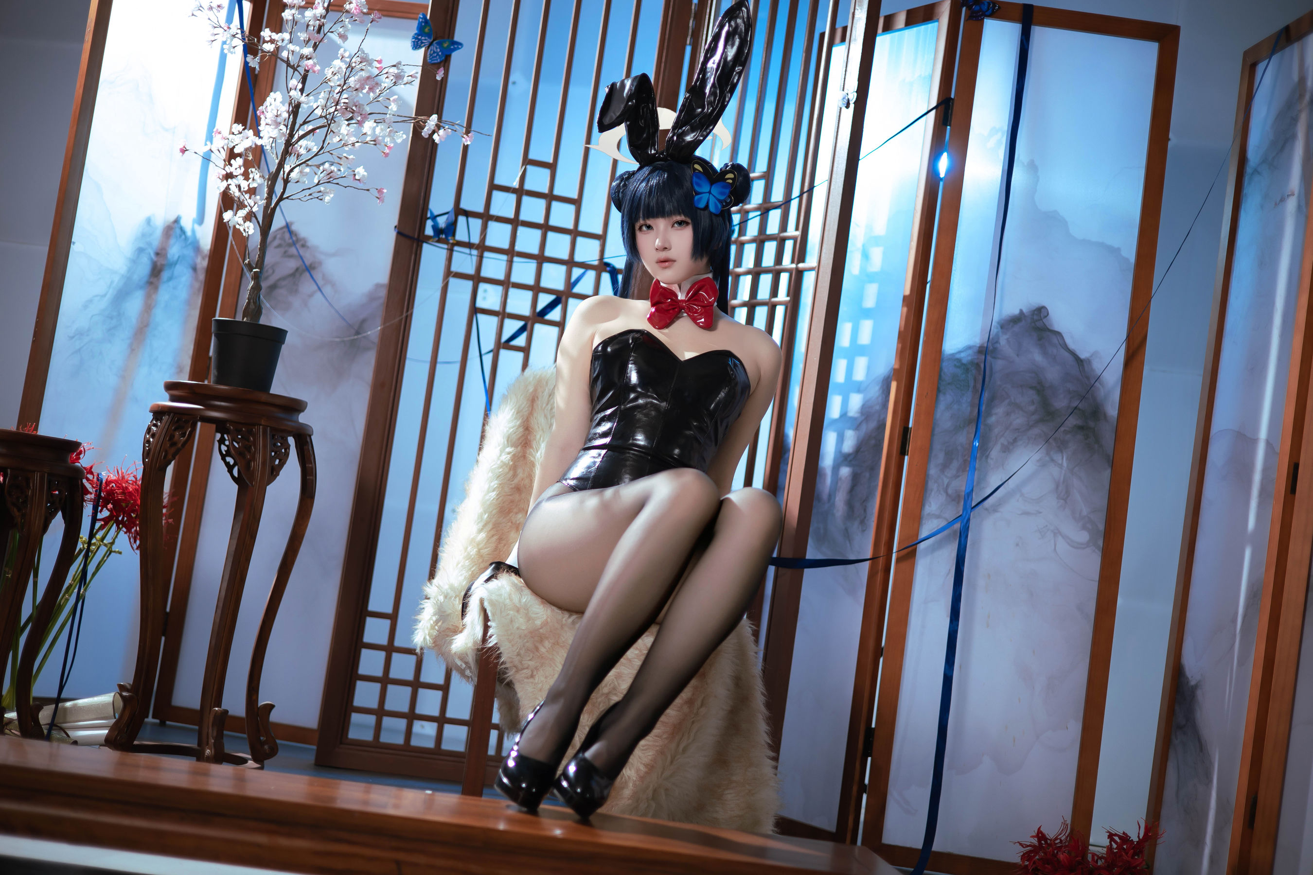 屿鱼 - 蔚蓝档案 龙华妃咲 兔女郎/(30P)