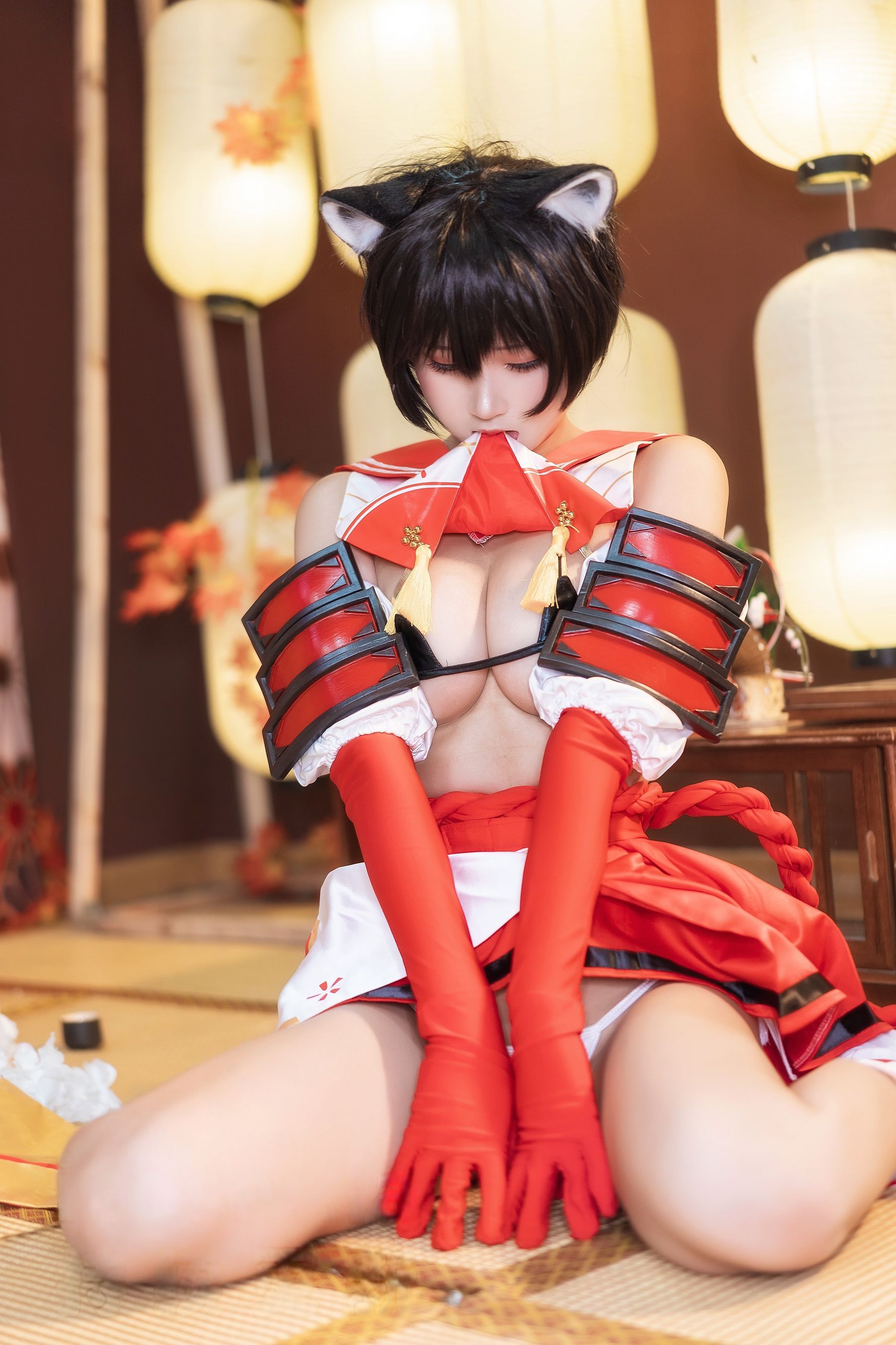 微博妹子三度_69 - 蔚蓝档案 春日椿/(40P)