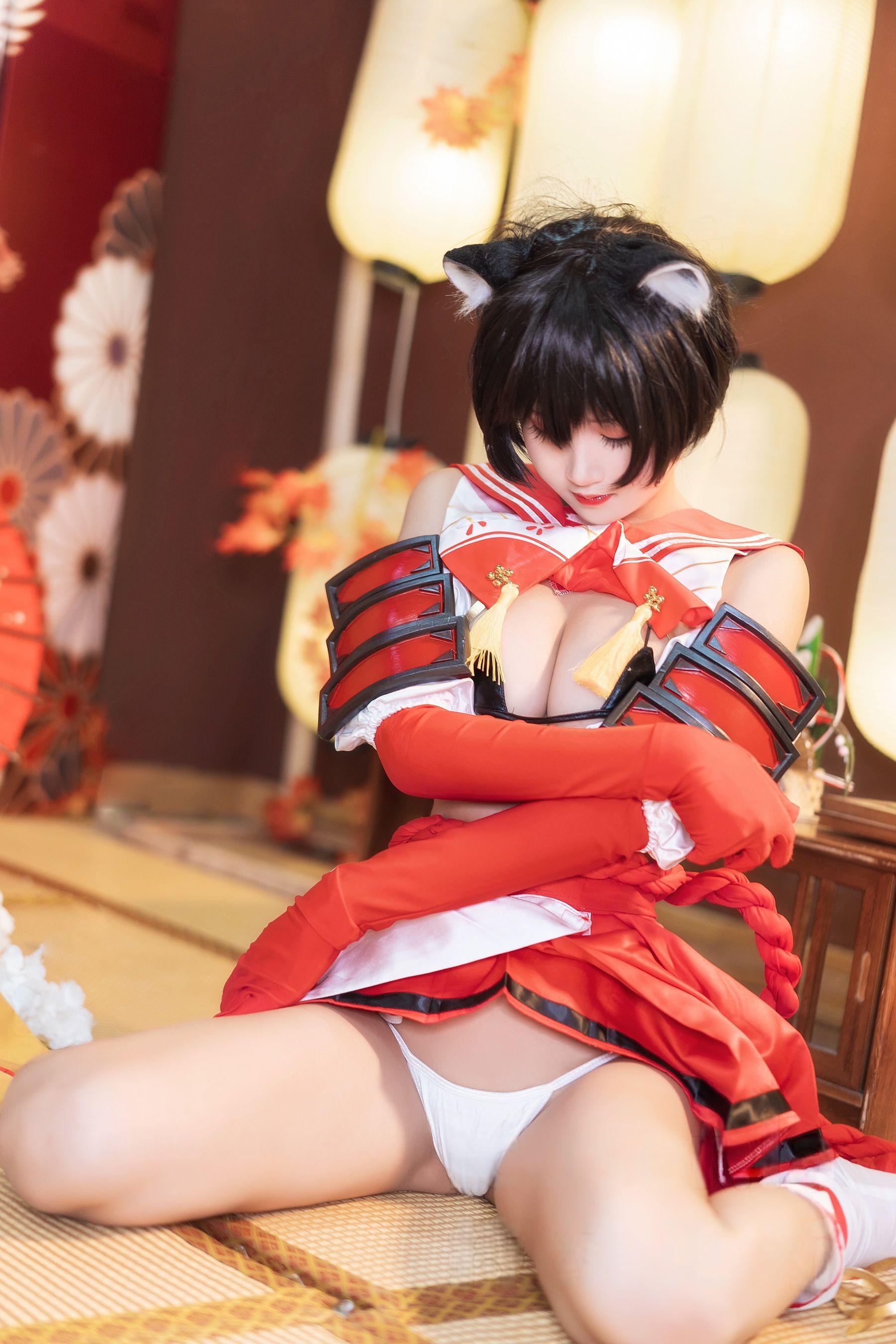 微博妹子三度_69 - 蔚蓝档案 春日椿/(40P)