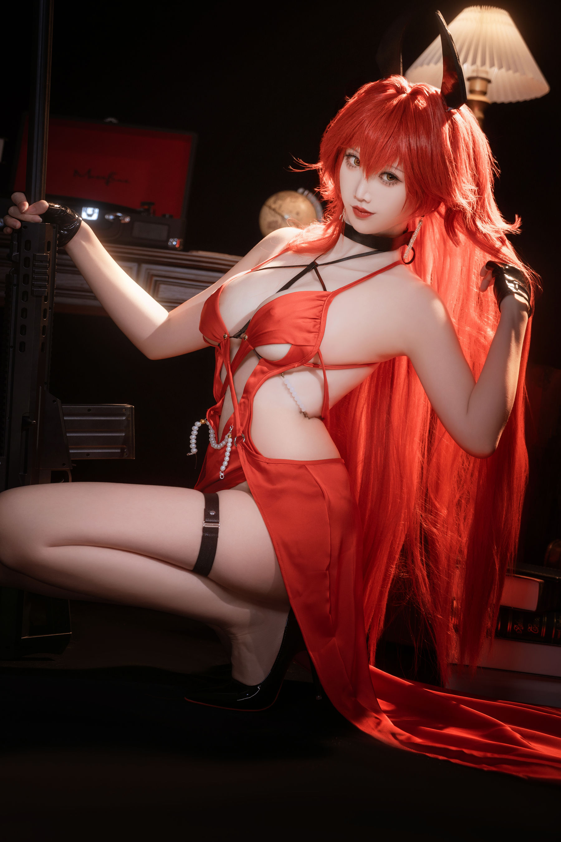 可爱人气Coser面饼仙儿 - Nikke 小红帽礼服/(24P)