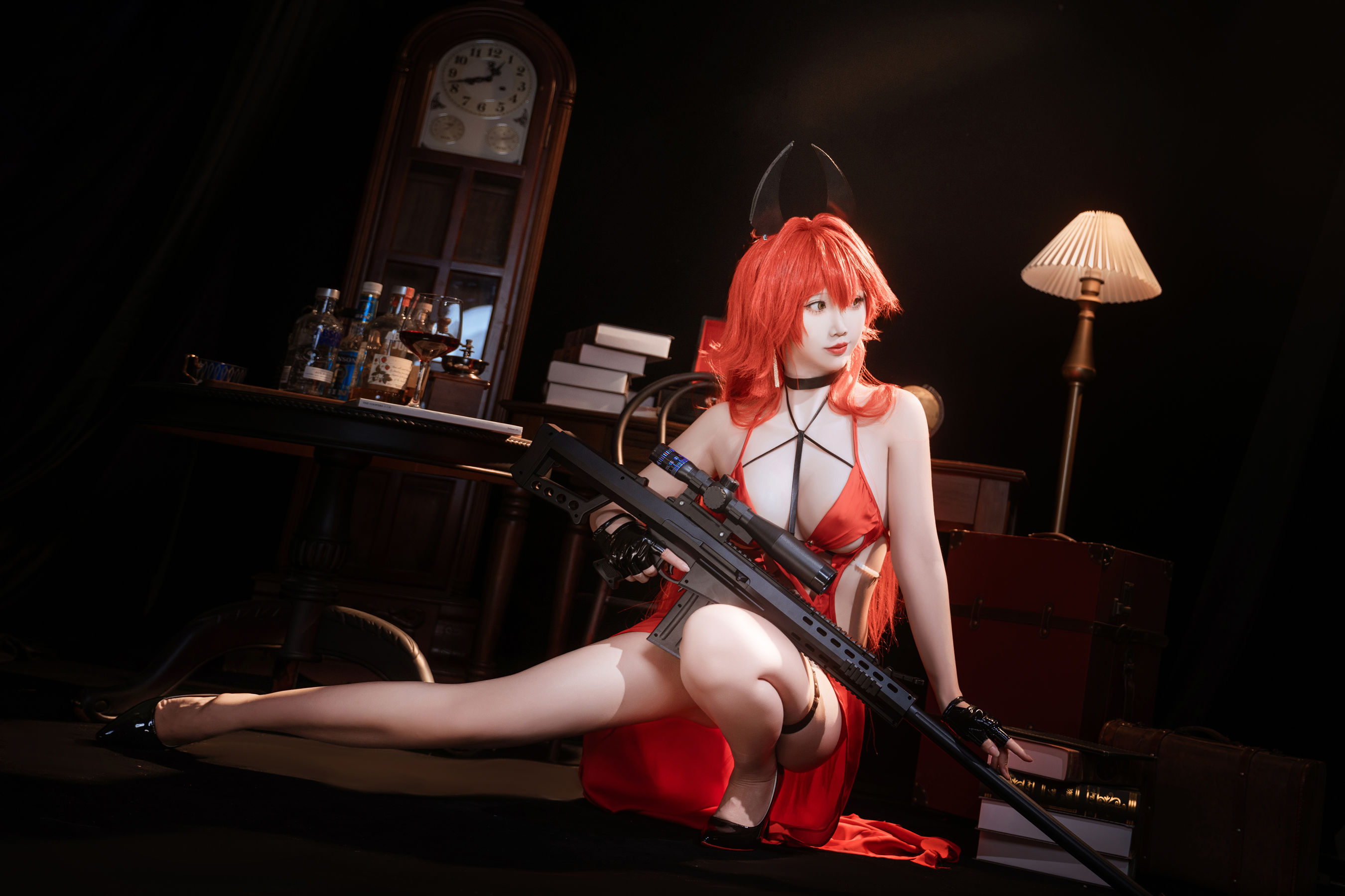 可爱人气Coser面饼仙儿 - Nikke 小红帽礼服/(24P)