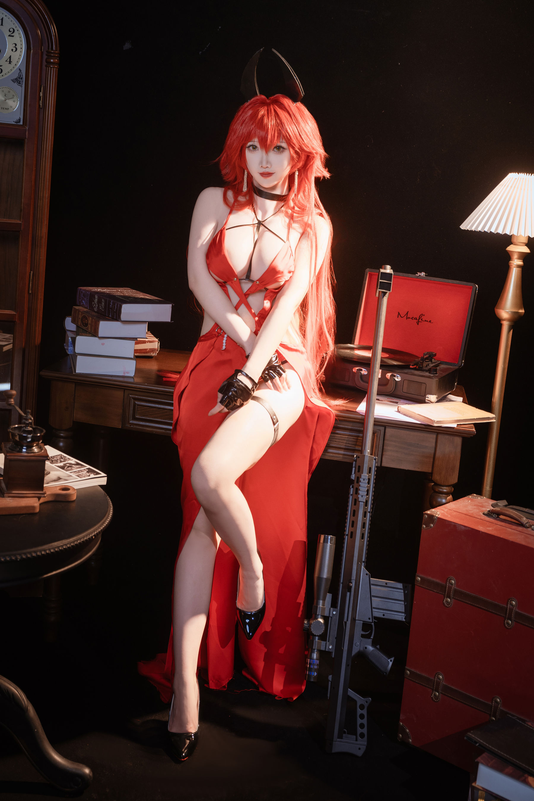 可爱人气Coser面饼仙儿 - Nikke 小红帽礼服/(24P)