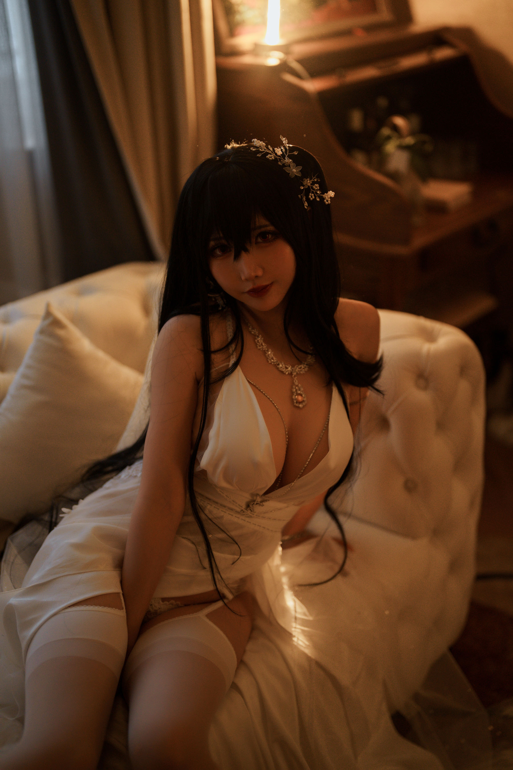 可爱人气Coser面饼仙儿 - 碧蓝航线 大凤 婚纱/(32P)