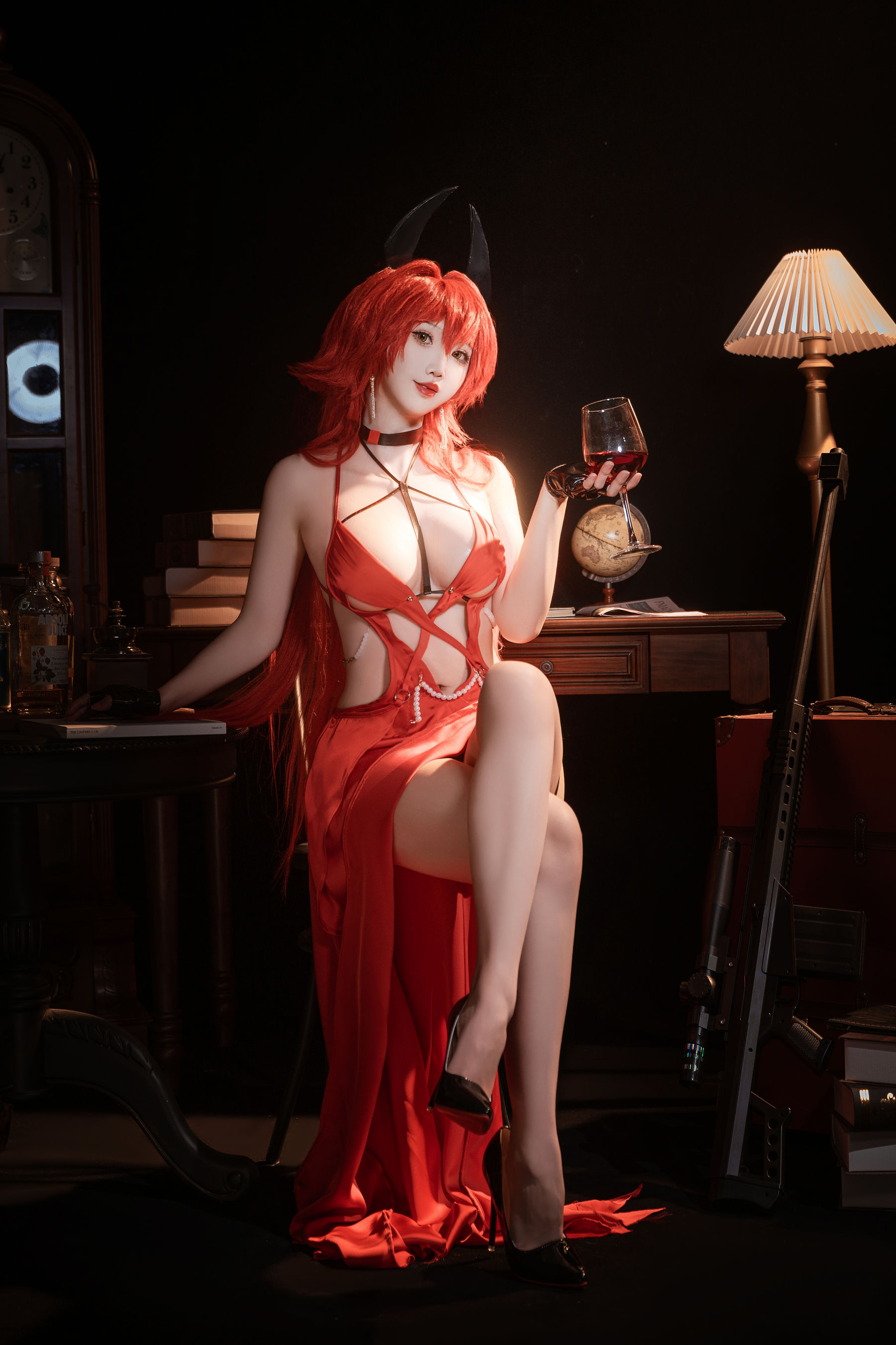 可爱人气Coser面饼仙儿 - Nikke 小红帽礼服/(24P)