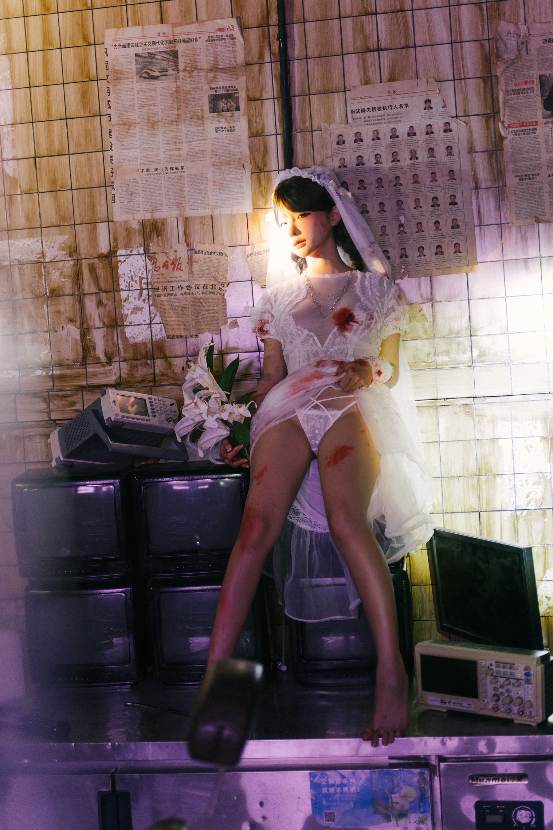 动漫博主蠢沫沫 - 废墟新娘/(133P)