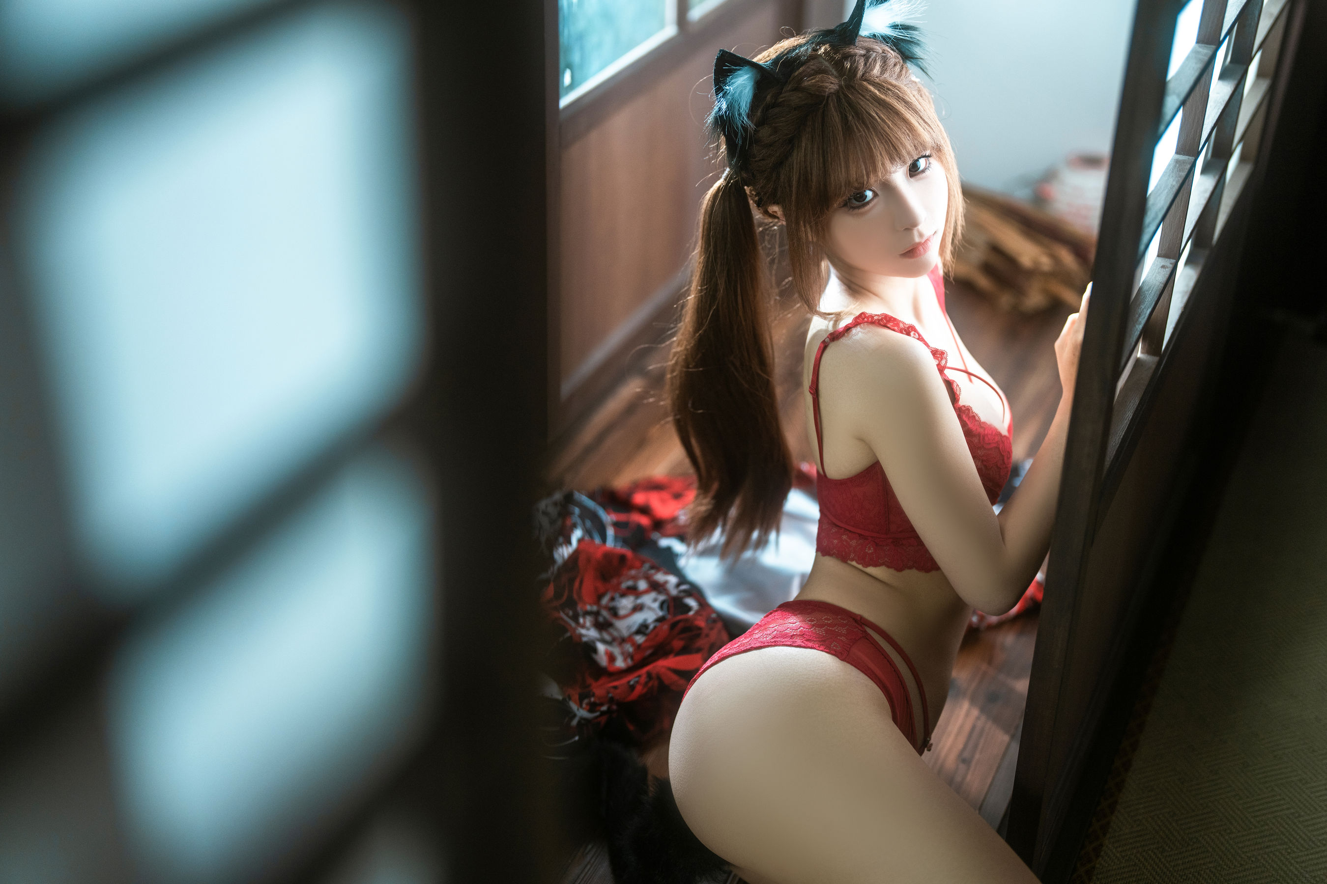 动漫博主蠢沫沫 - 捆绑和服/(55P)