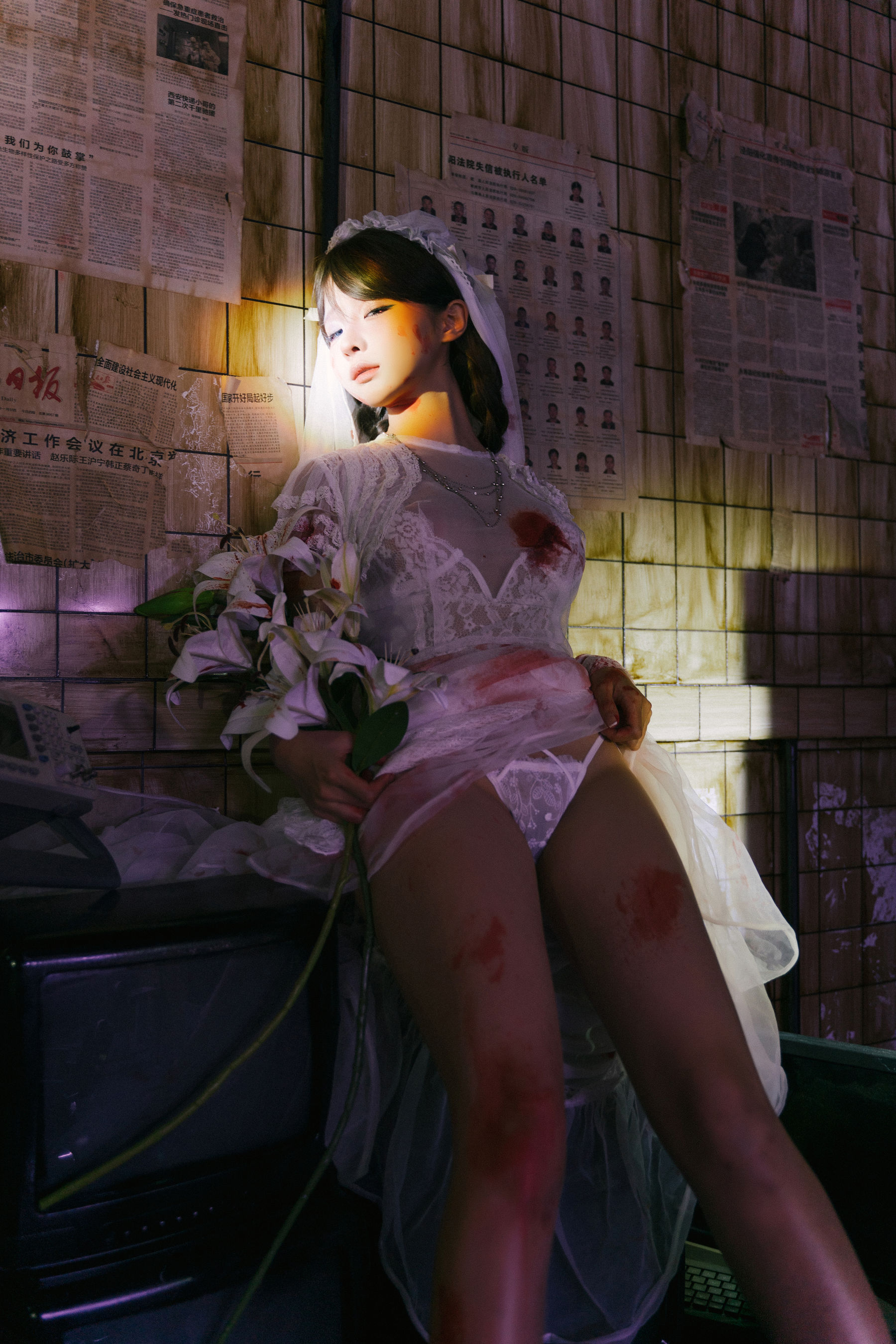 动漫博主蠢沫沫 - 废墟新娘/(133P)