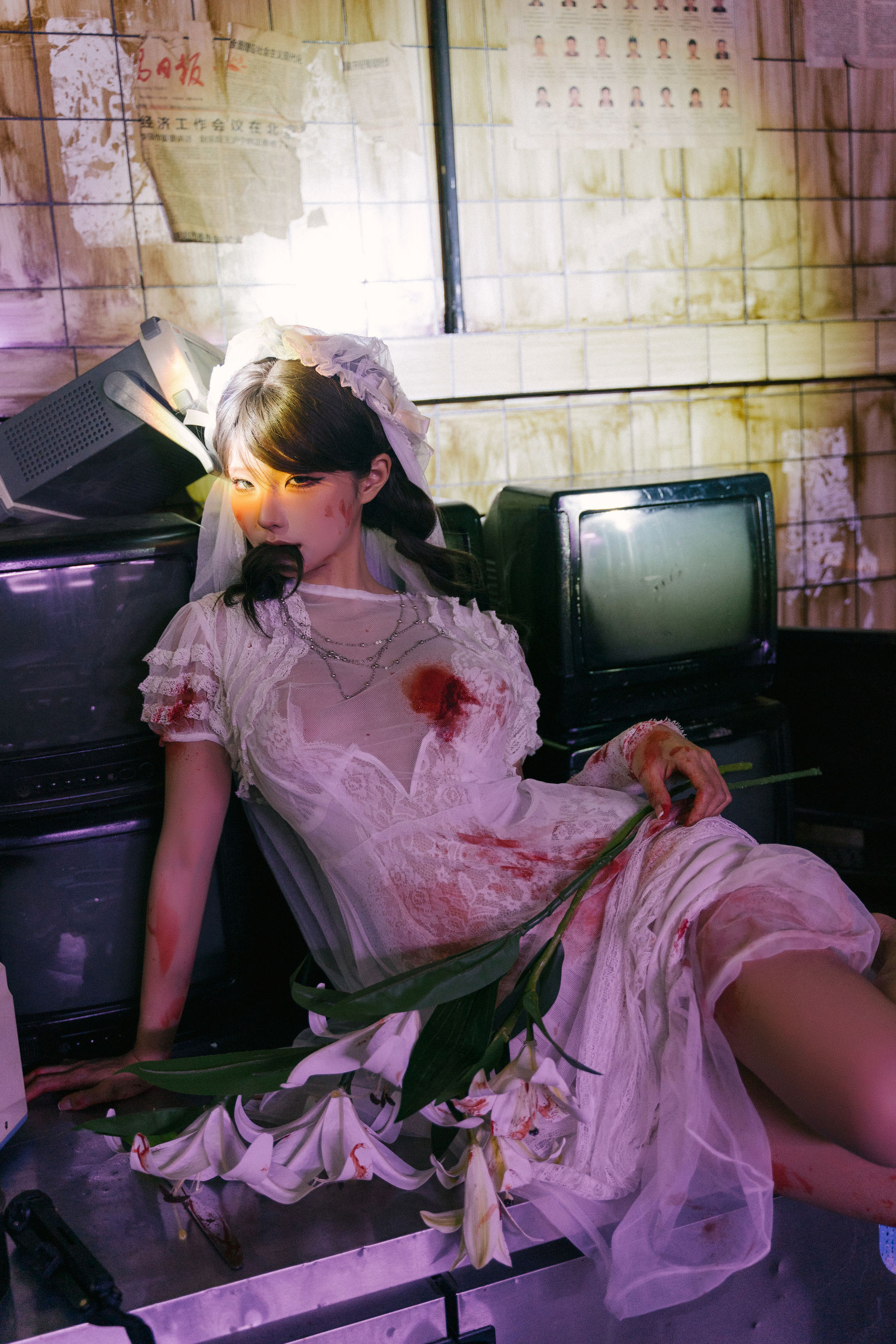 动漫博主蠢沫沫 - 废墟新娘/(133P)