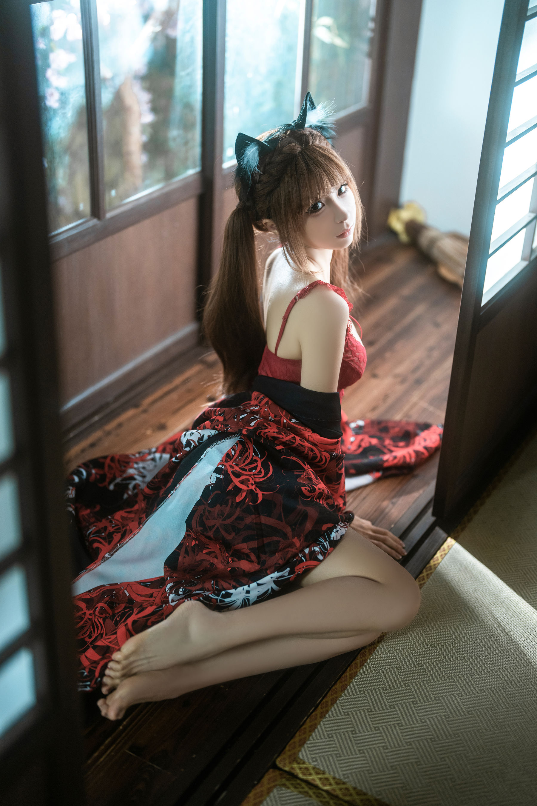 动漫博主蠢沫沫 - 捆绑和服/(55P)