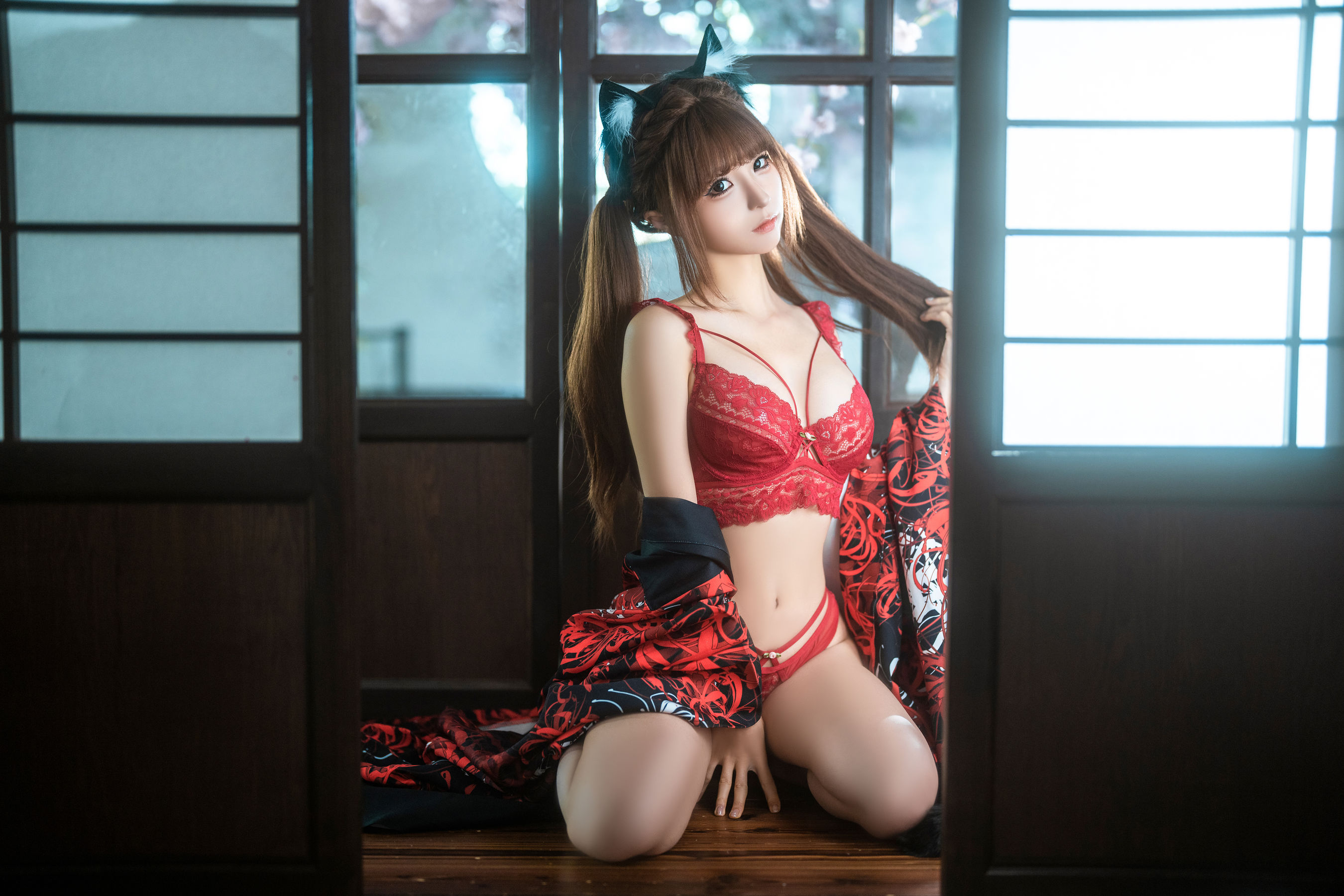 动漫博主蠢沫沫 - 捆绑和服/(55P)