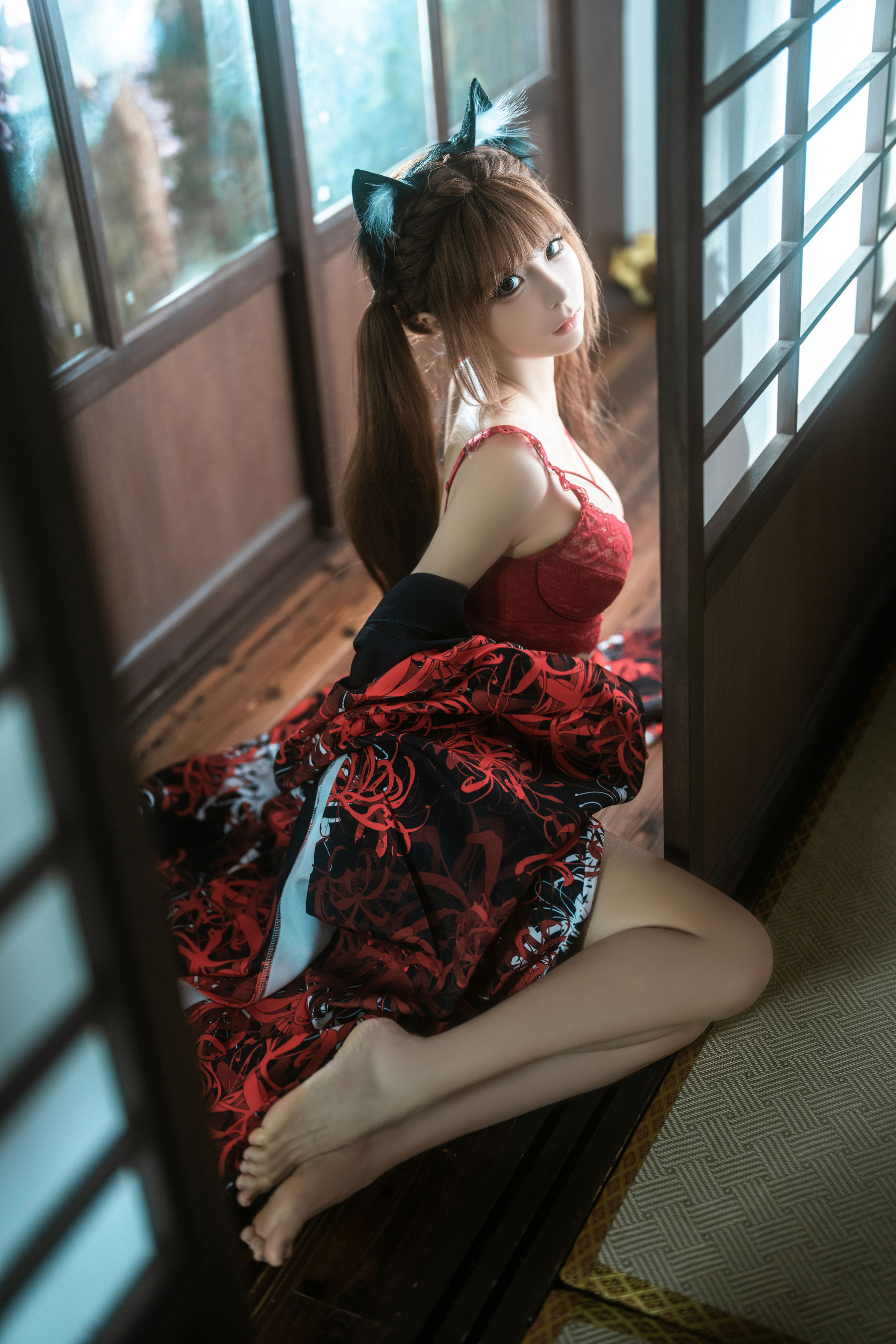 动漫博主蠢沫沫 - 捆绑和服/(55P)