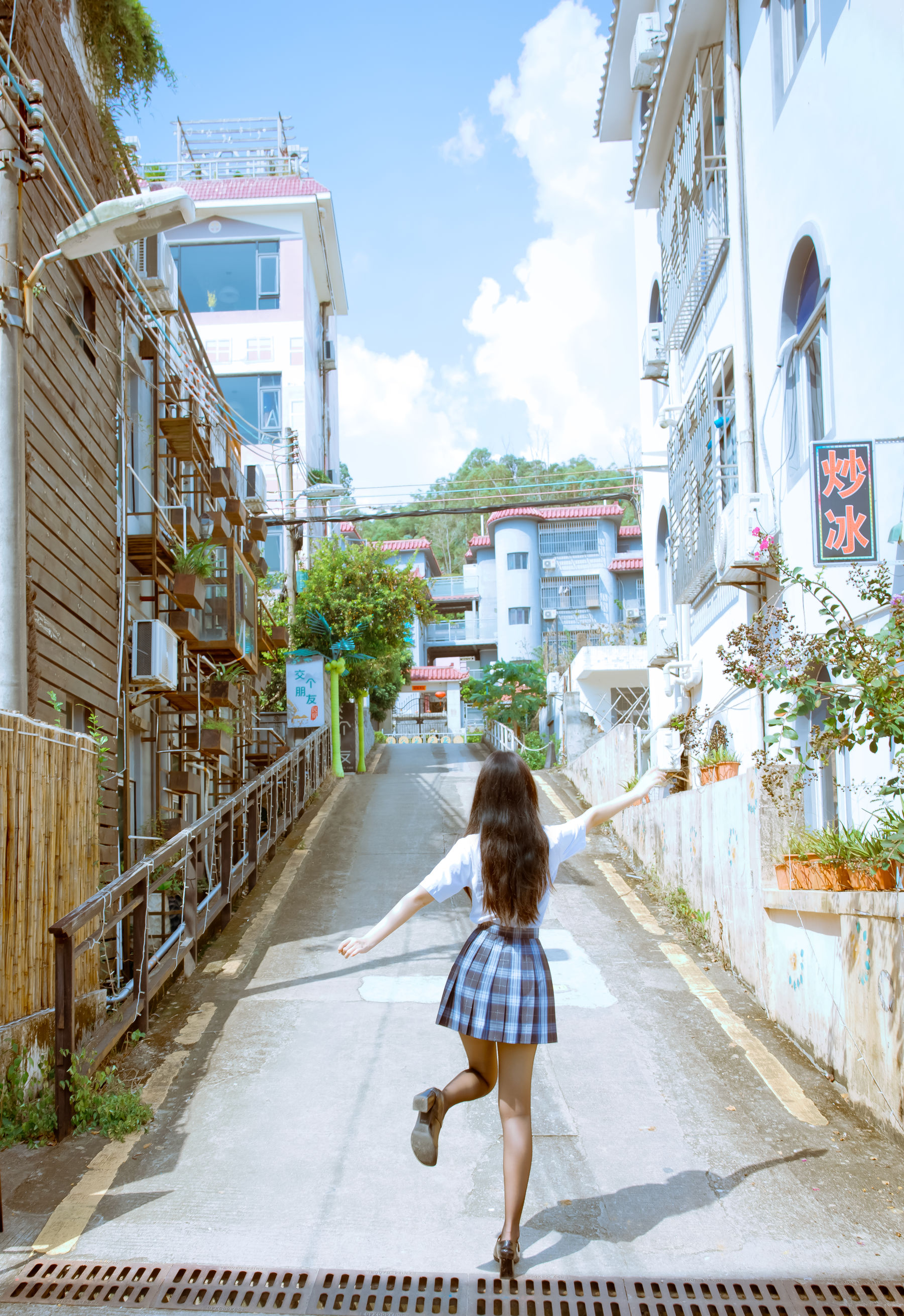 微博人气Coser不呆猫 - 泳衣JK学妹/(59P)