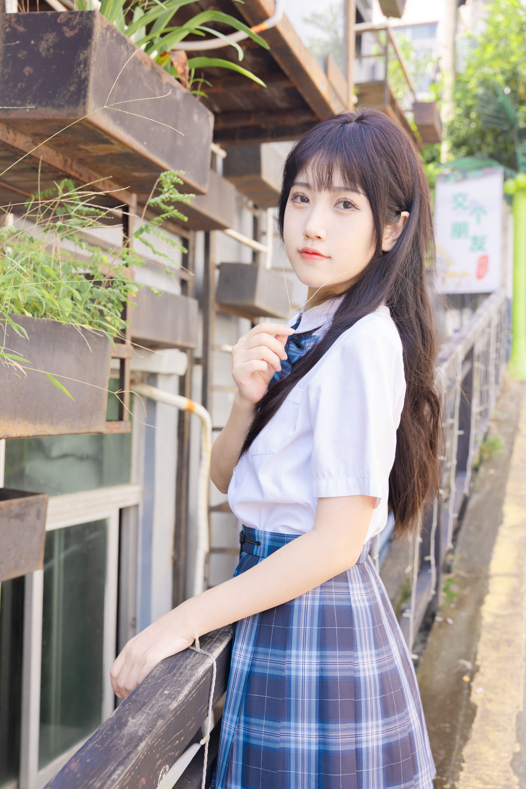 微博人气Coser不呆猫 - 泳衣JK学妹/(59P)