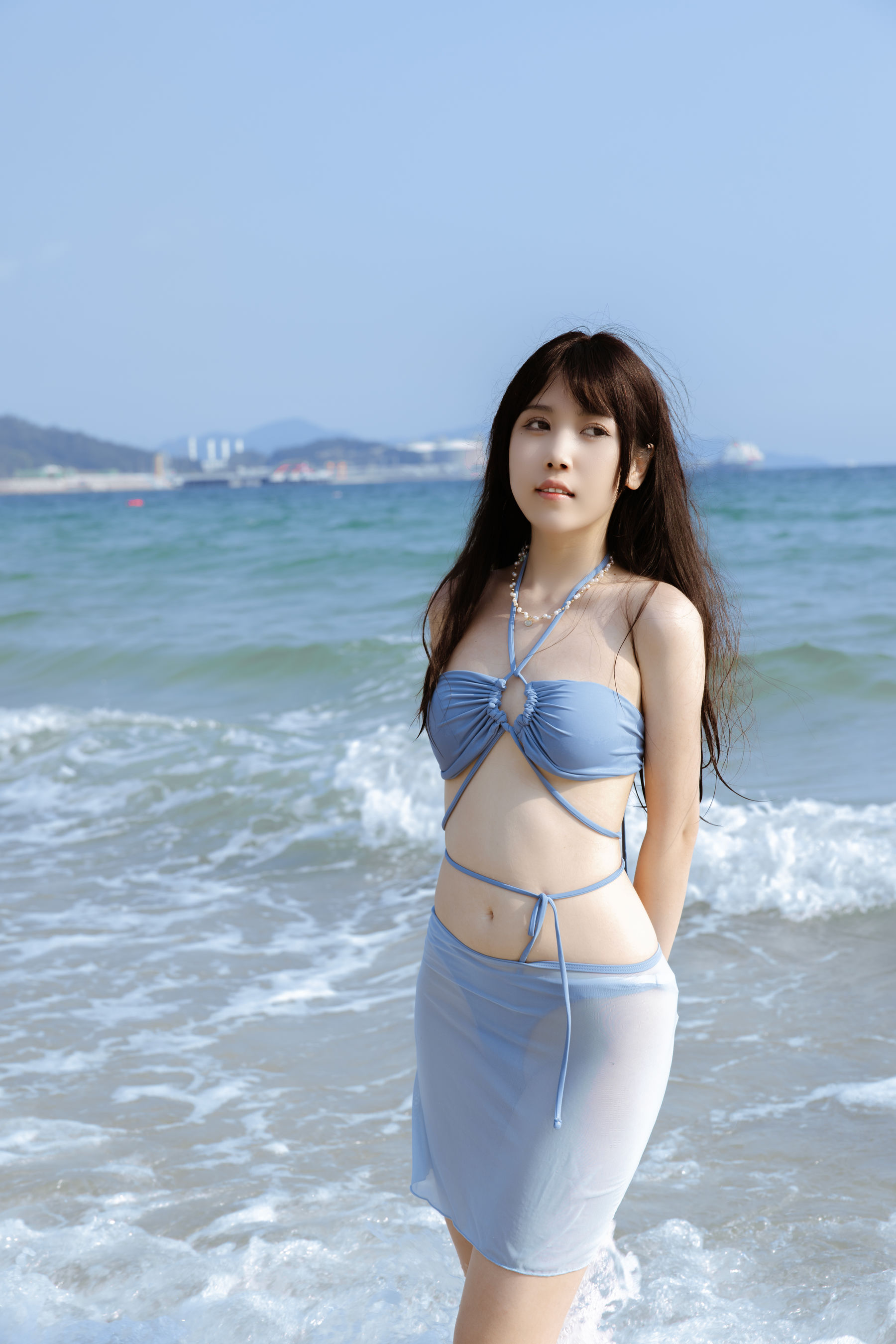 微博人气Coser不呆猫 - 泳衣JK学妹/(59P)