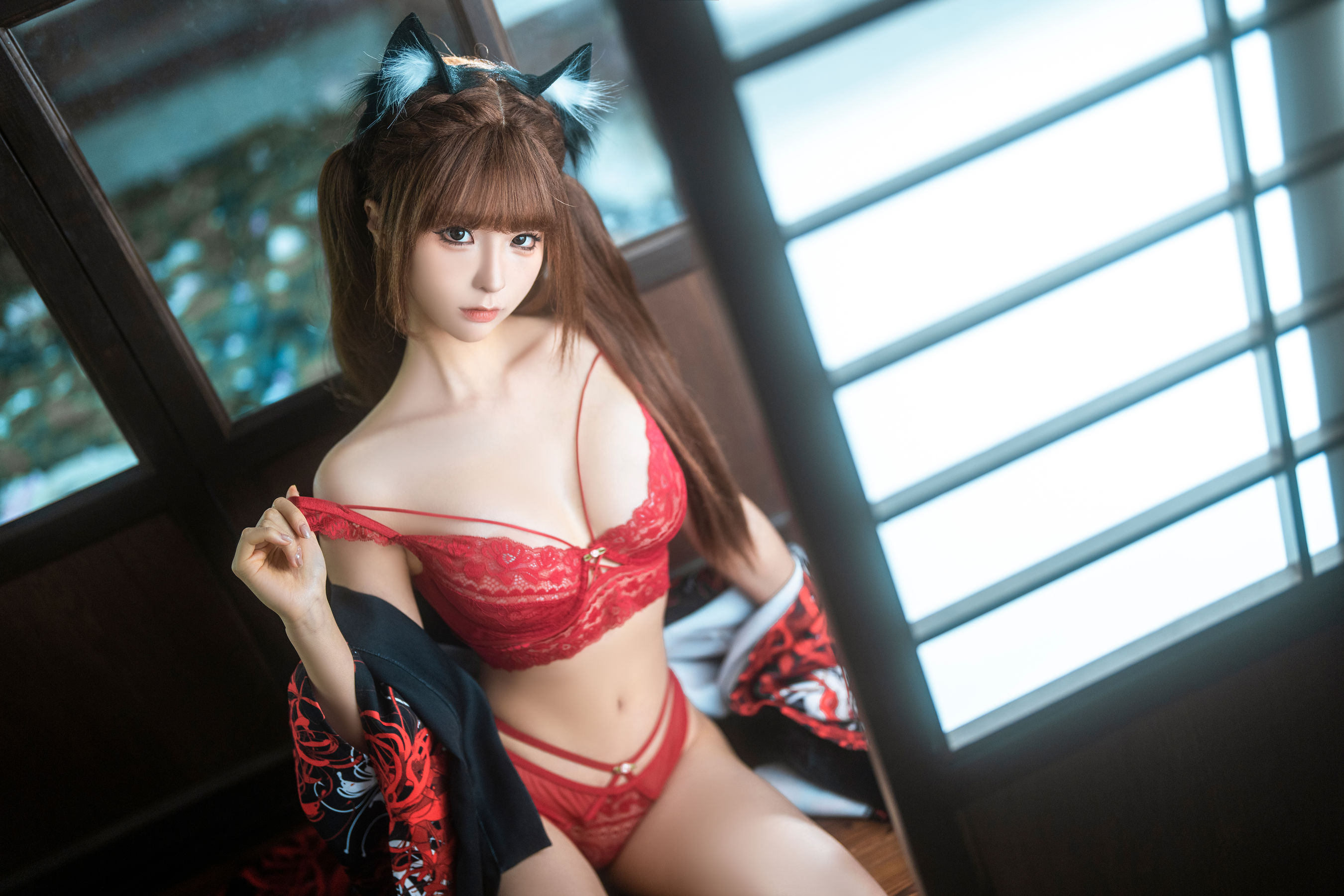 动漫博主蠢沫沫 - 捆绑和服/(55P)