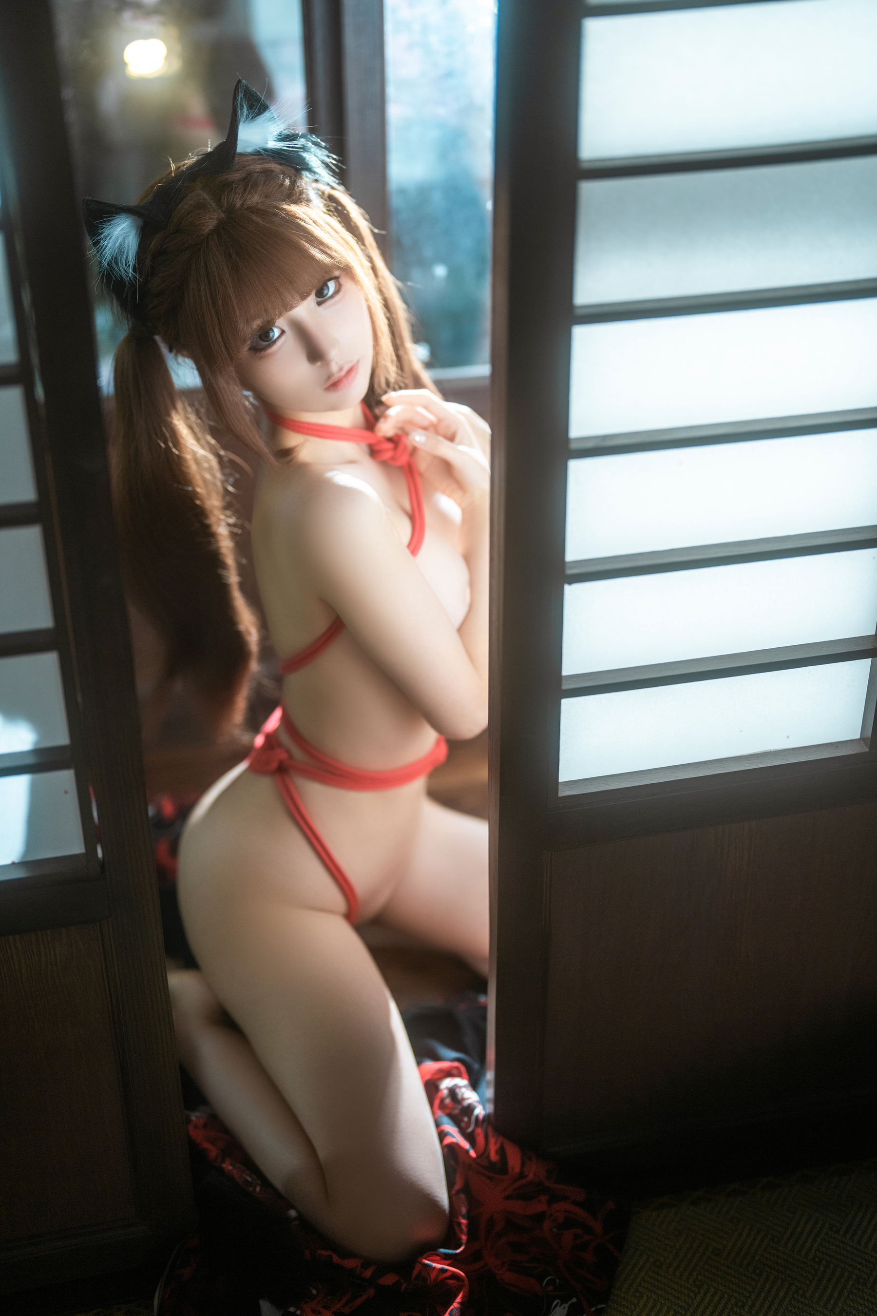 动漫博主蠢沫沫 - 捆绑和服/(55P)