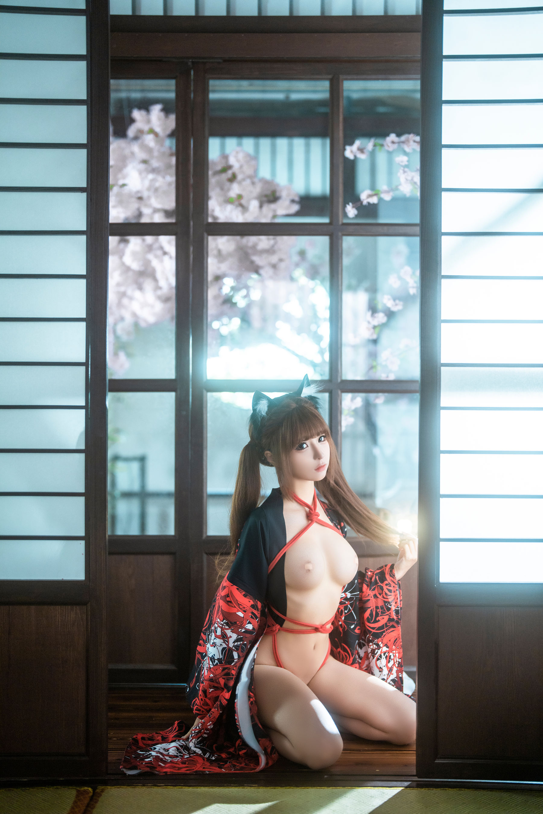 动漫博主蠢沫沫 - 捆绑和服/(55P)