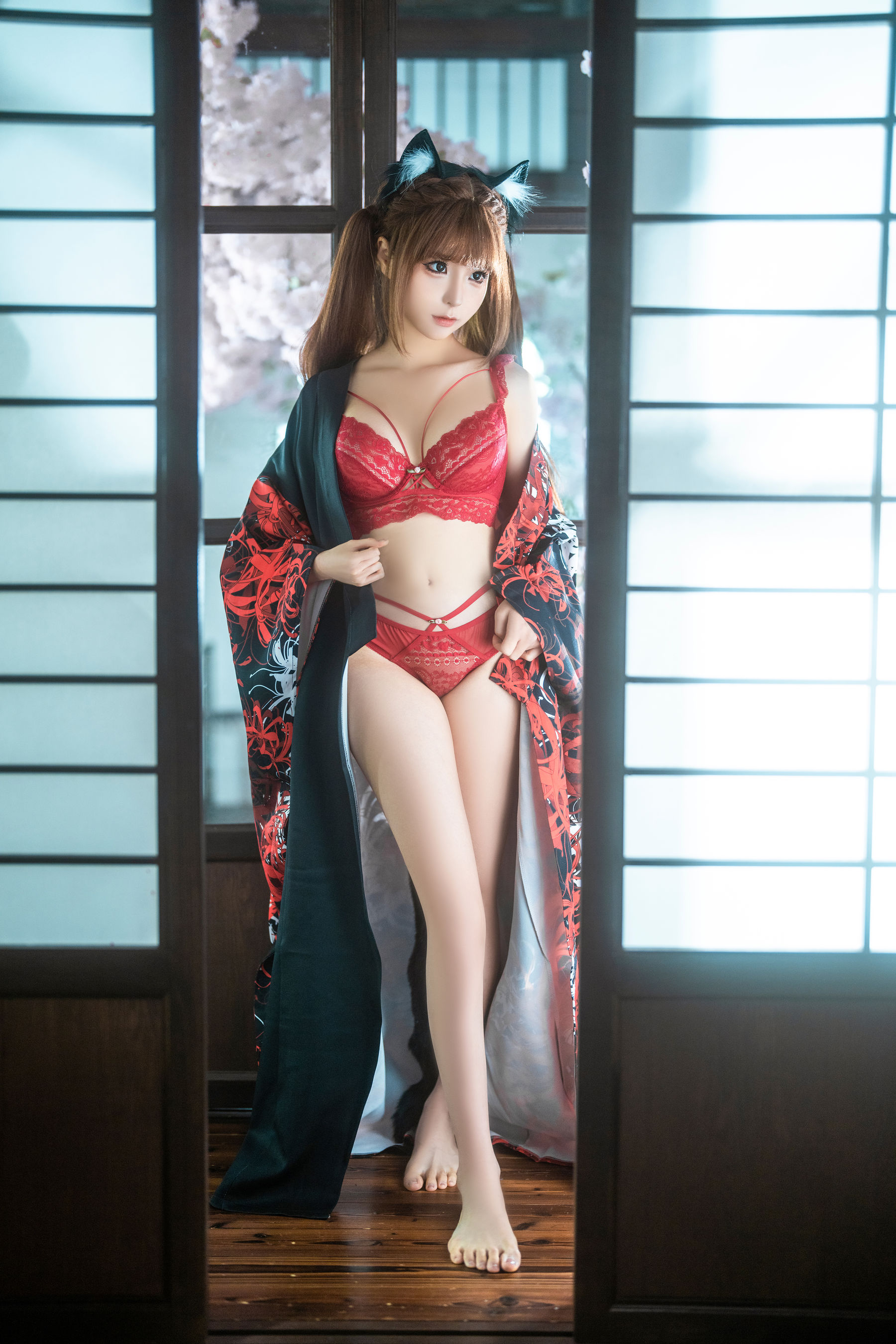 动漫博主蠢沫沫 - 捆绑和服/(55P)